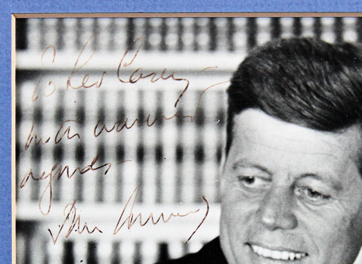 John F. Kennedy Inscribed Authentic Signed 8x10 Matted Photo BAS #AA13240