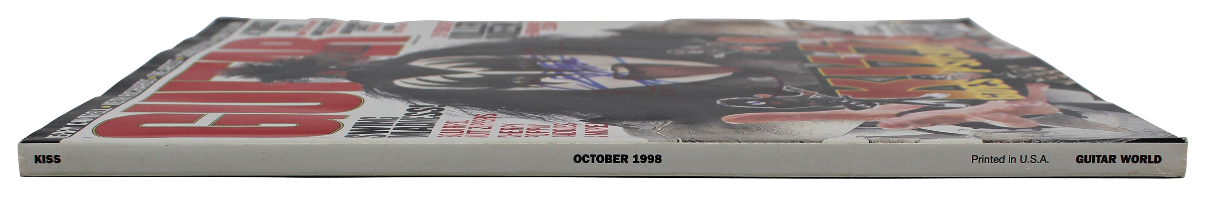 Gene Simmons KISS Authentic Signed 1998 Guitar World Magazine BAS #BF88874