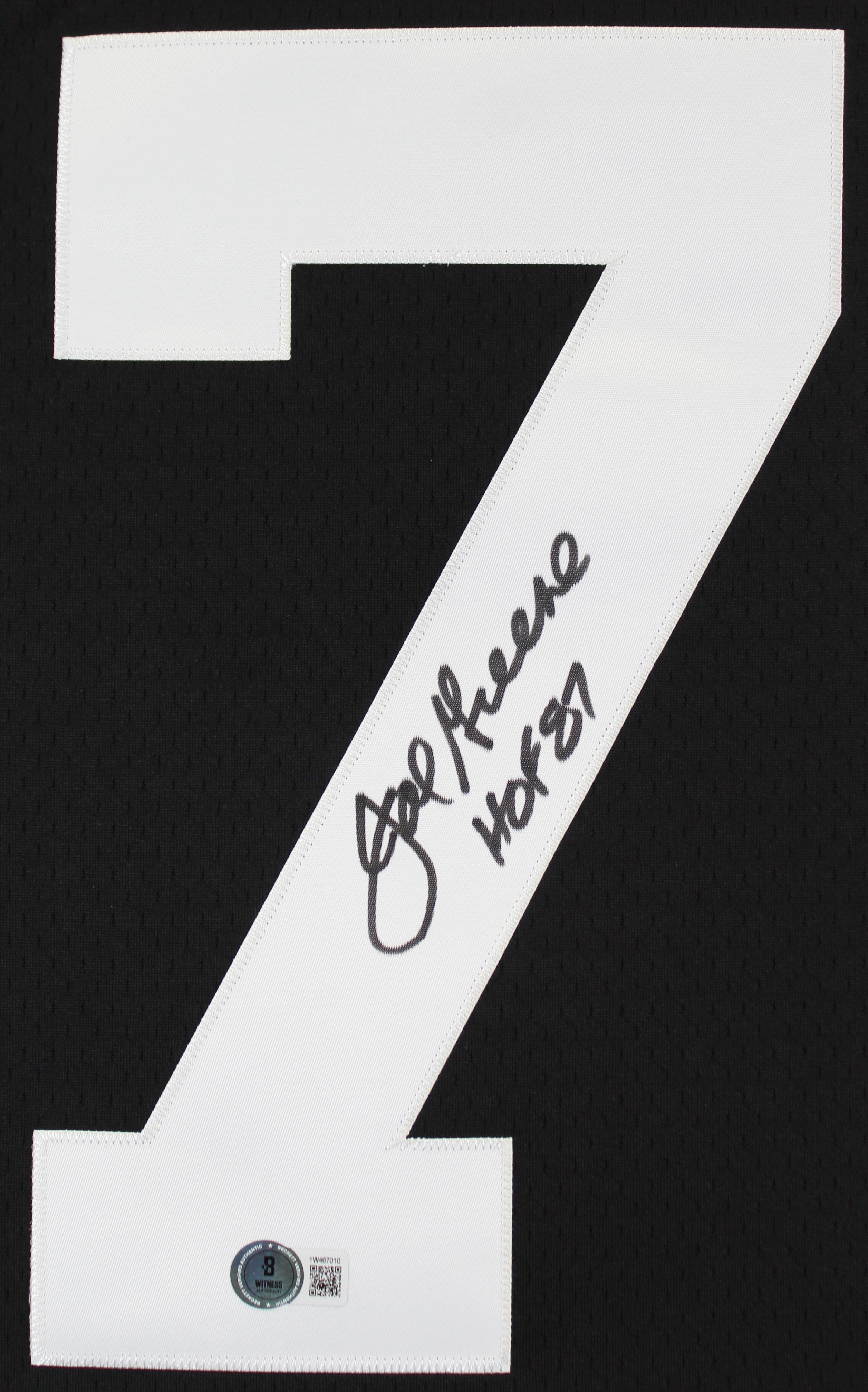 Steelers Joe Greene "HOF 87" Signed Black Mitchell & Ness Jersey BAS Witnessed