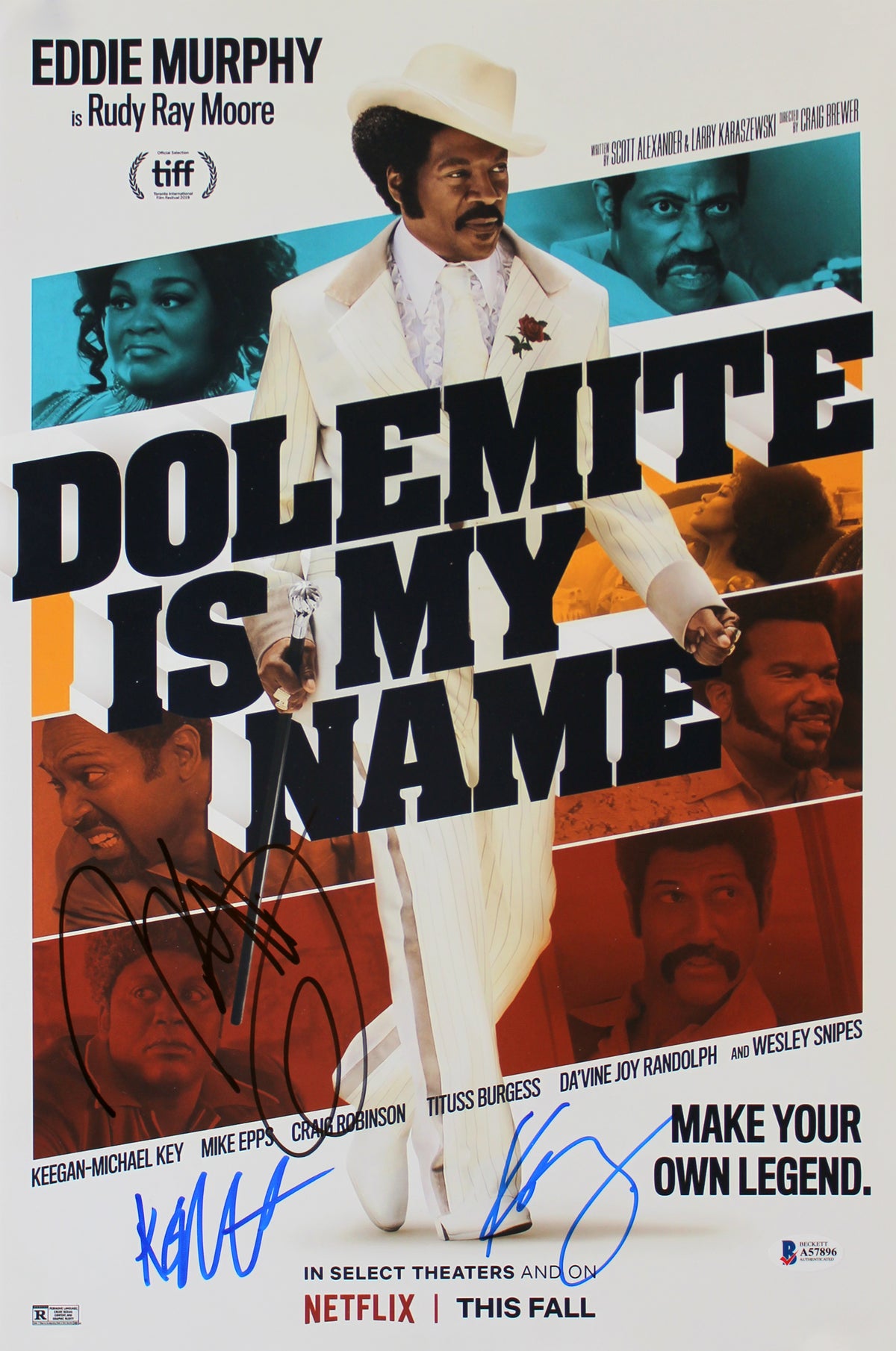 My Name Is Dolomite (3) Key, McPhee & Burgess Signed 12x18 Photo BAS #A57896