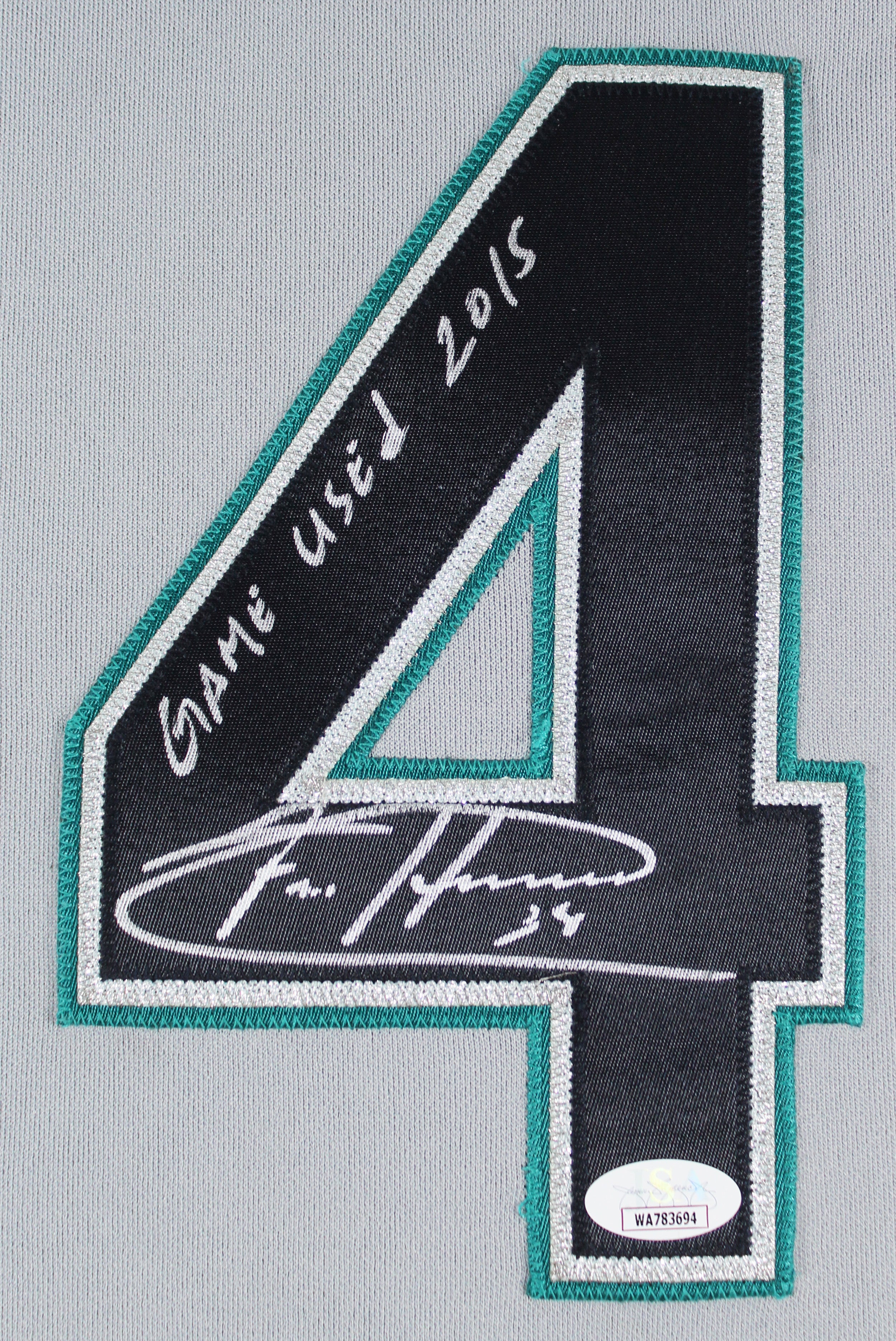 Mariners Felix Hernandez "Game Used 2015" Signed Game Worn Majestic Jersey JSA