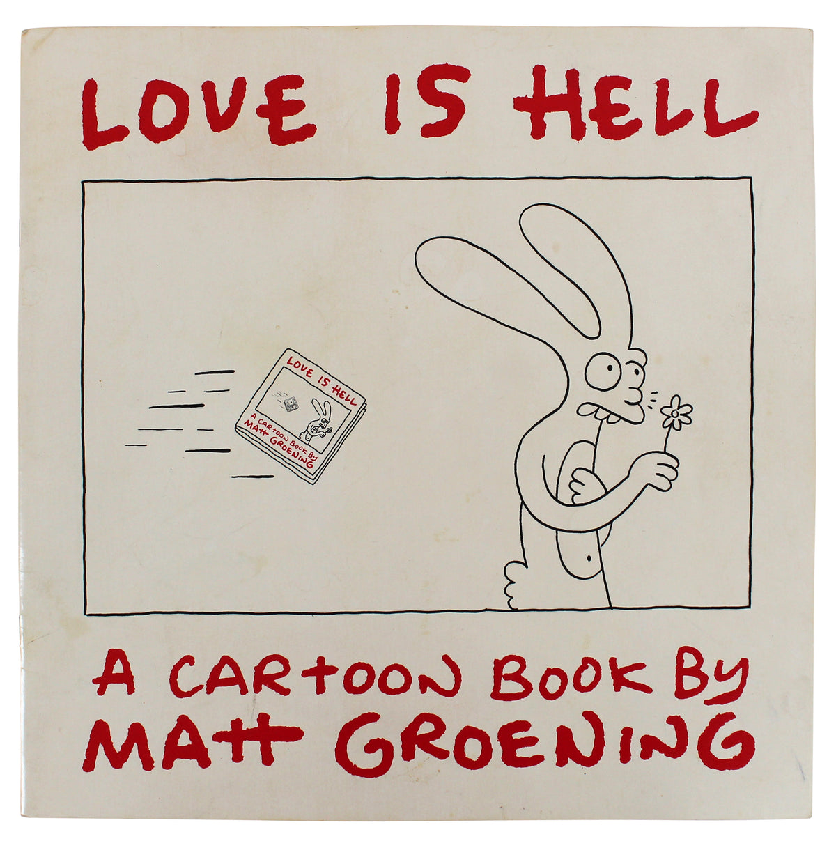 Matt Groening The Simpsons Authentic Signed Love Is Hell Book BAS #AB76515