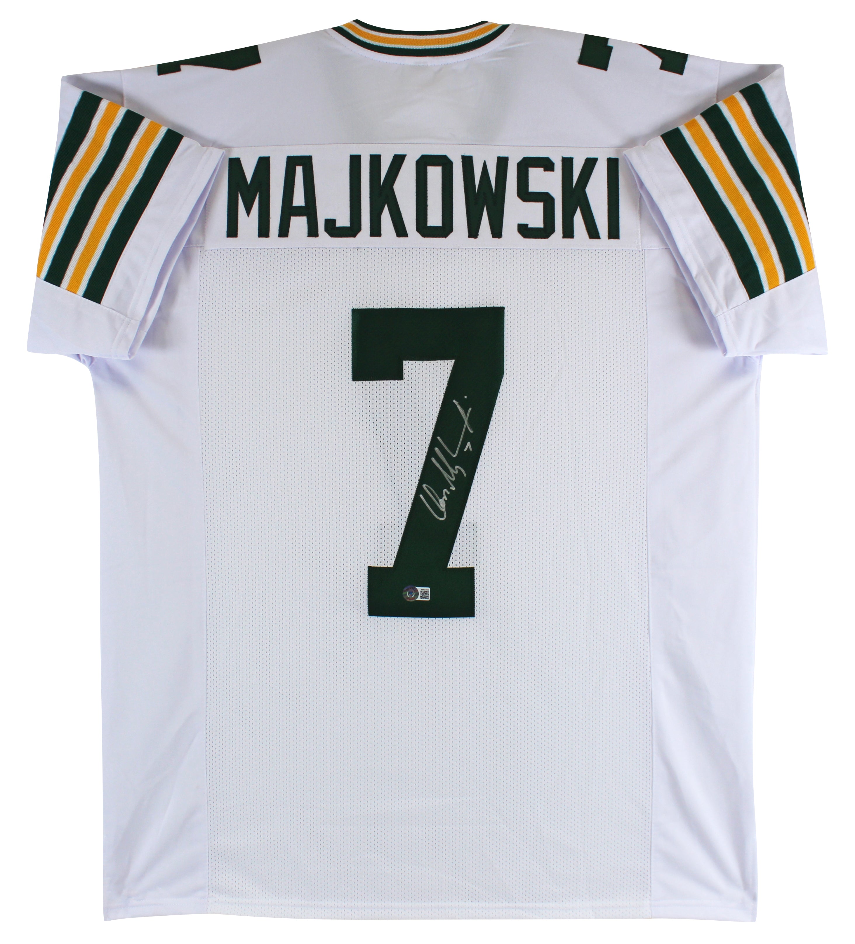 Don Majkowski Authentic Signed White Pro Style Jersey Autographed BAS Witnessed