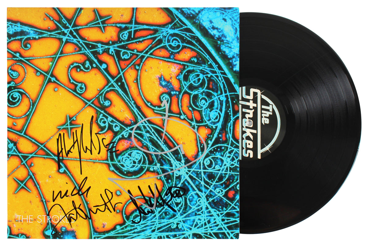 The Strokes (5) Authentic Signed Is This It Album Cover W/ Vinyl BAS #AB86861