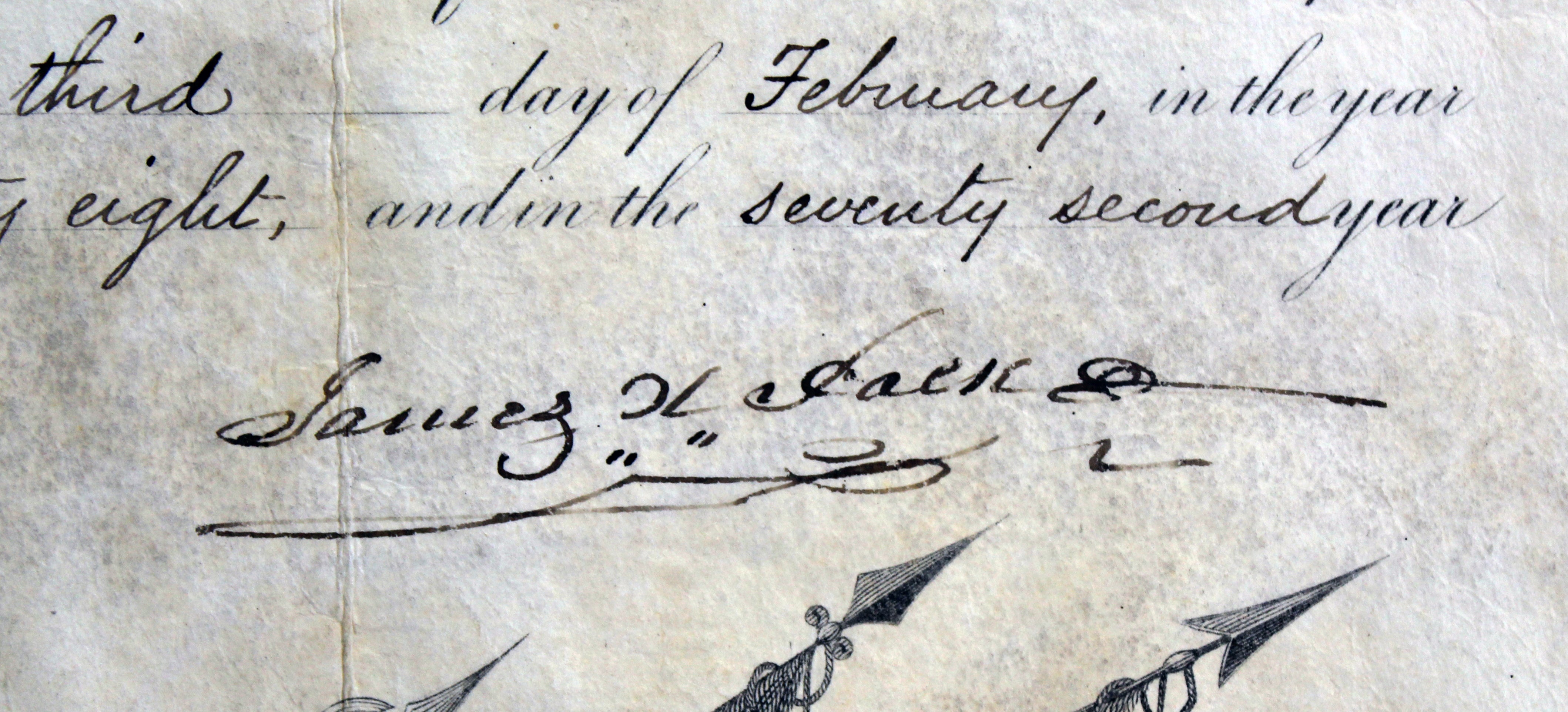 James K. Polk Authentic Signed 15.5x18 1848 Military Appointment Document BAS