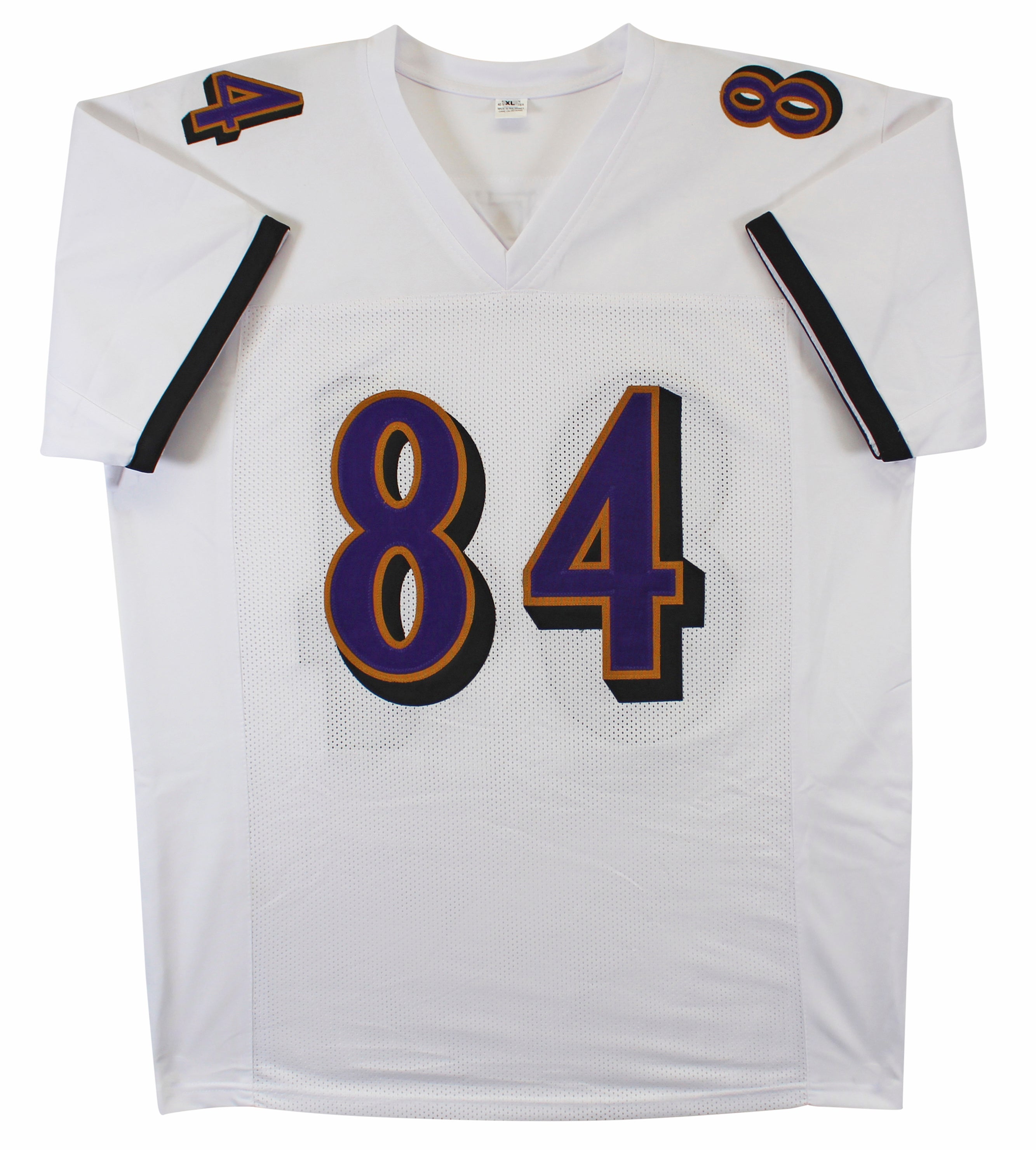 Jermaine Lewis Authentic Signed White Pro Style Jersey Autographed BAS Witnessed