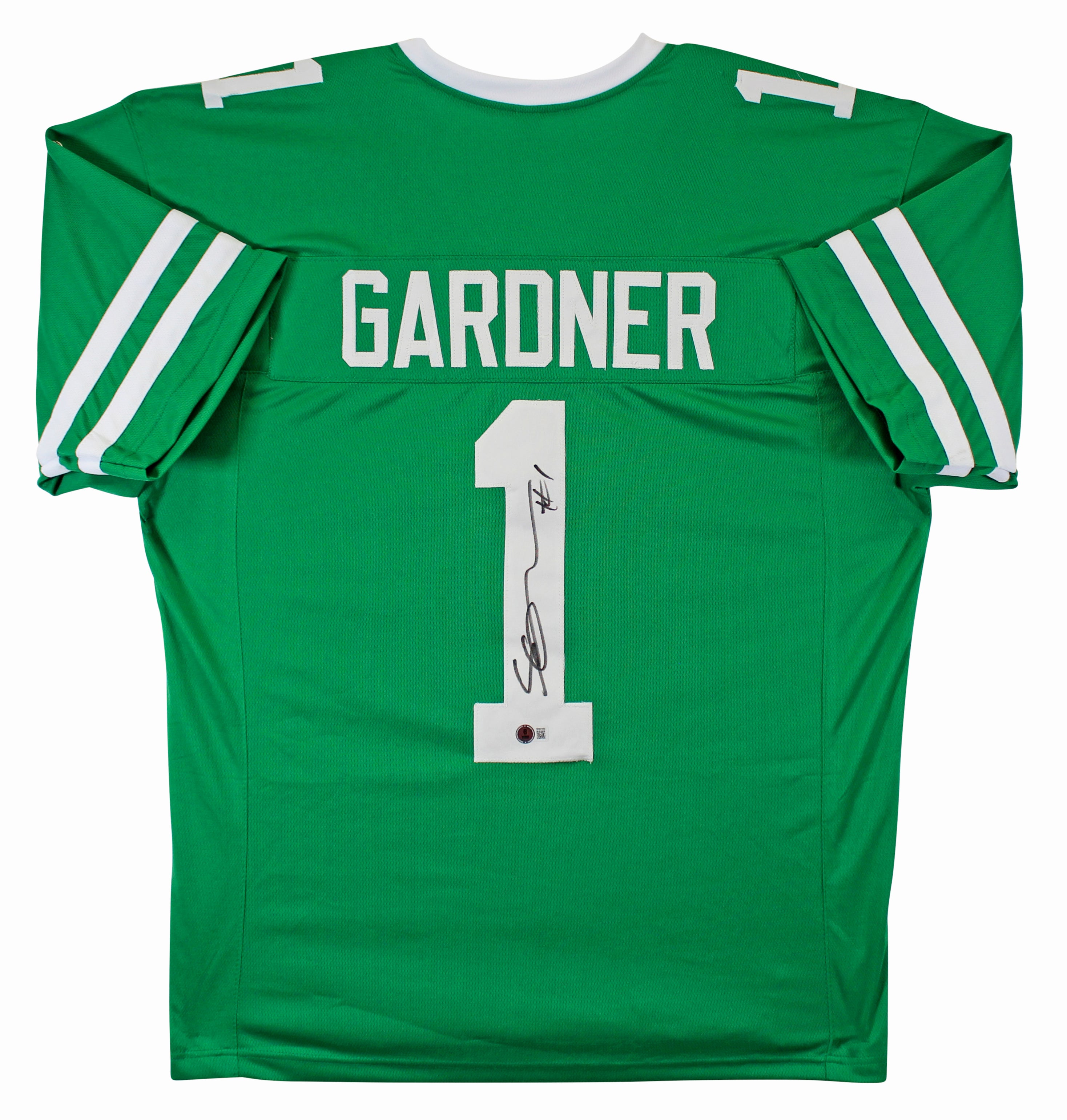 Ahmad "Sauce" Gardner Authentic Signed Green Pro Style Jersey BAS Witnessed