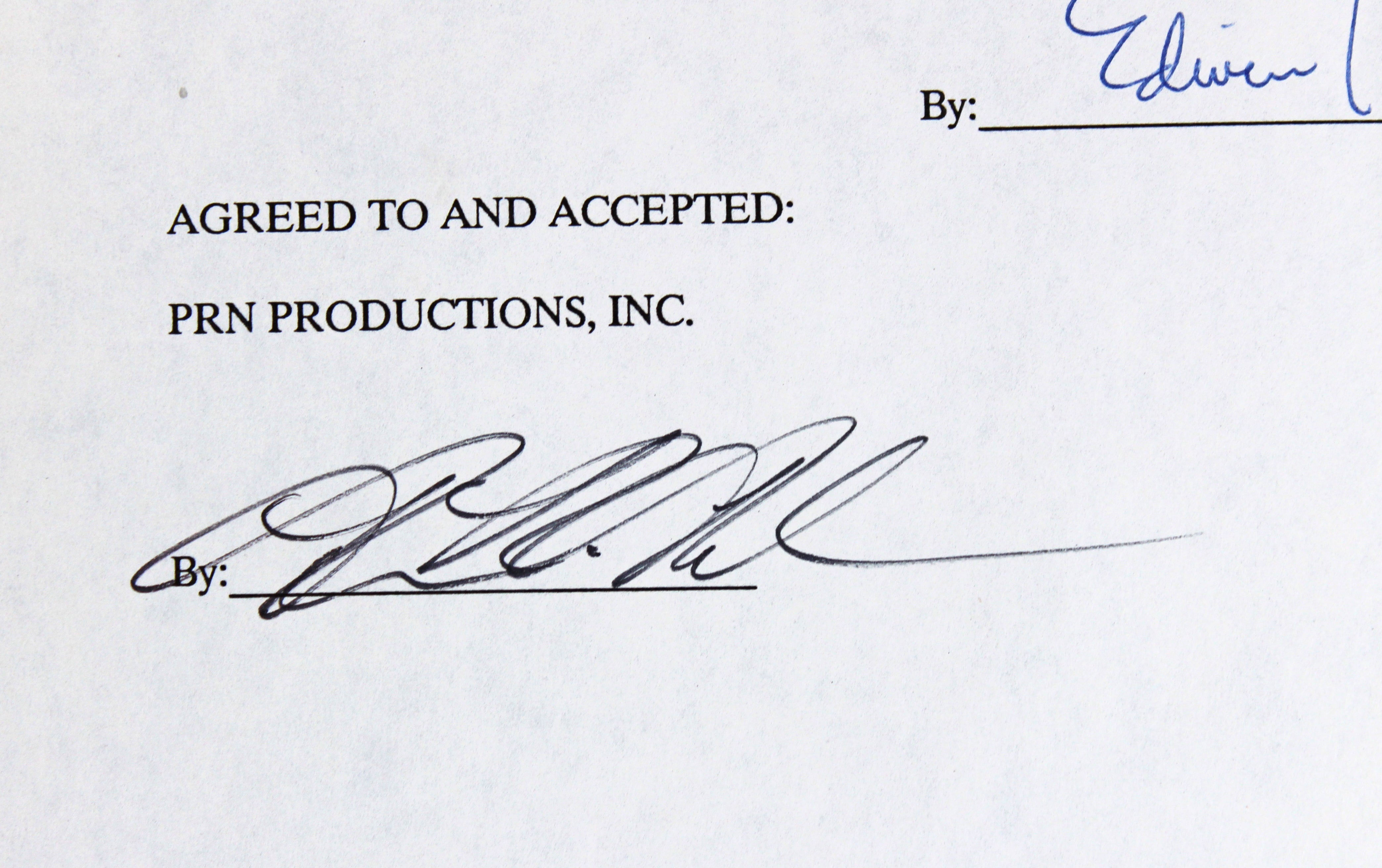 Prince Nelson Signed 8.5x11 3 Page Contract Dated November 20, 1990 BAS #A57637