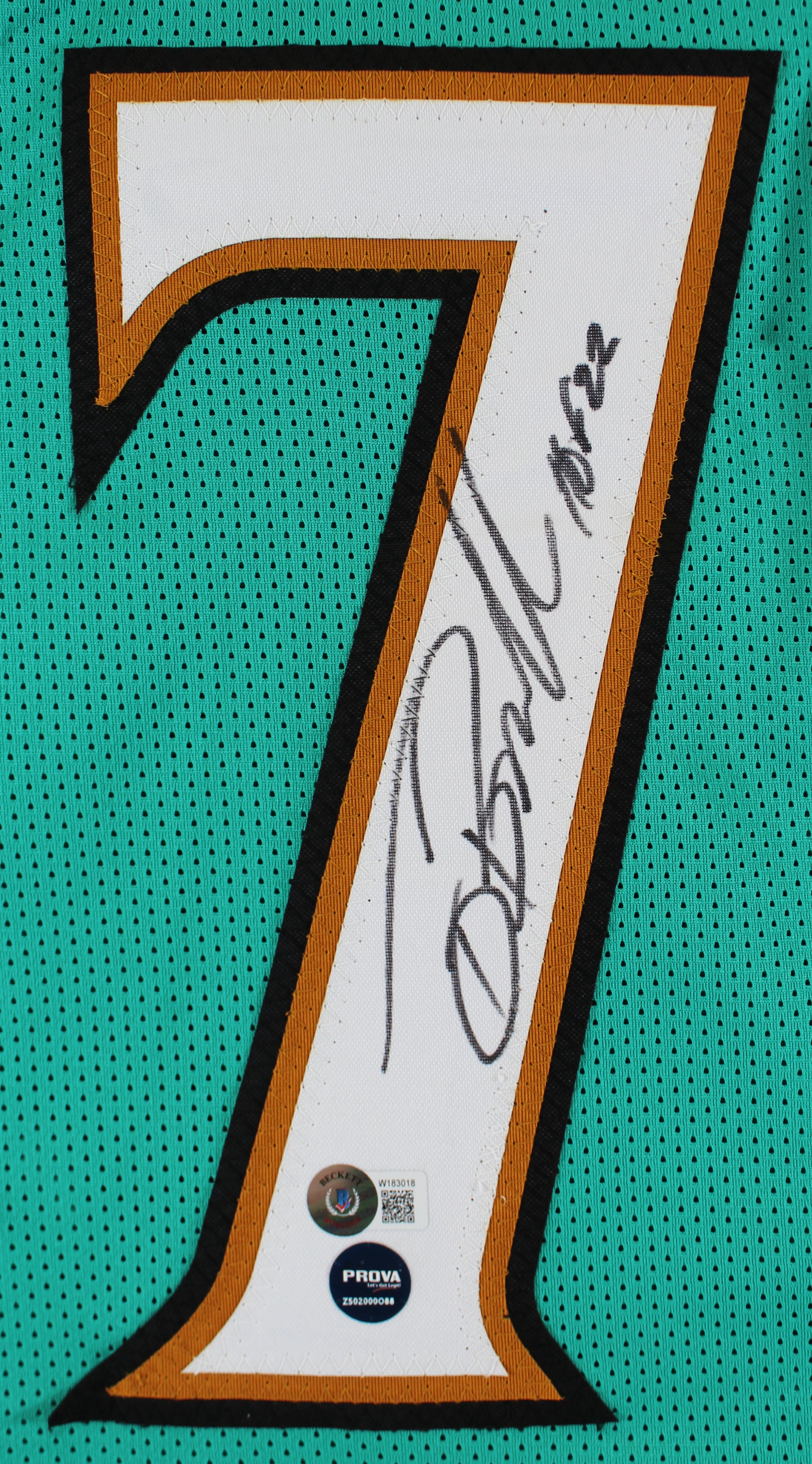 Tony Boselli "HOF 22" Authentic Signed Teal Pro Style Jersey BAS Witnessed