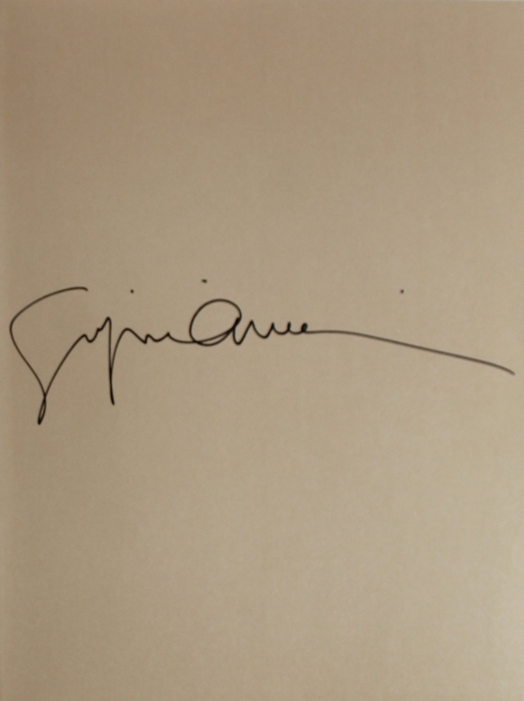 Giorgio Armani Authentic Signed Oscar Night 1st Ed Hard Cover Book BAS #AB76461
