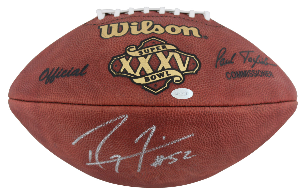 Ravens Ray Lewis Authentic Signed SB XXXV Logo Duke Nfl Football BAS #Z28604