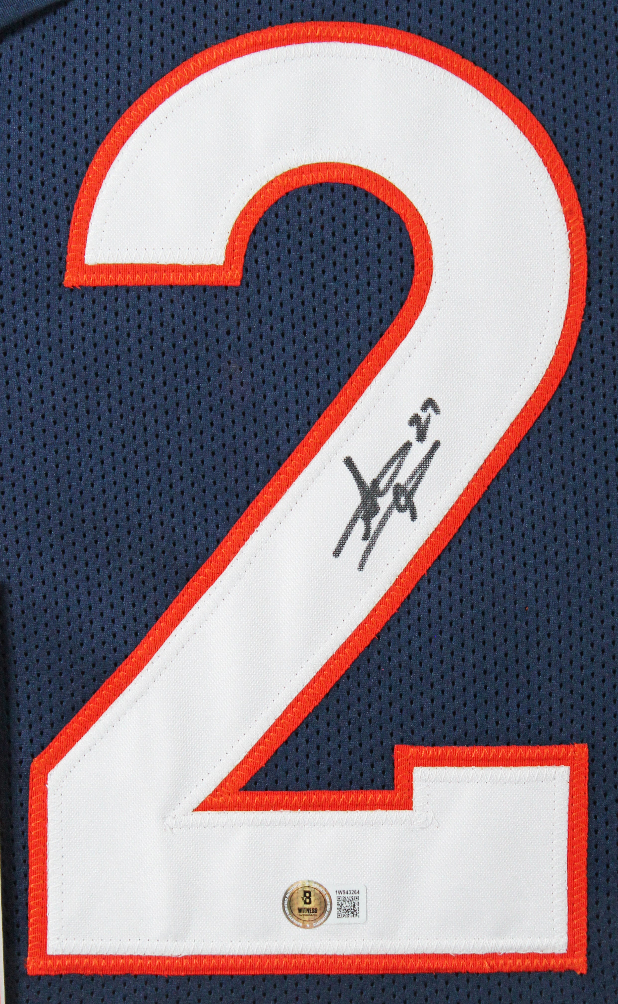 Steve Atwater Authentic Signed Navy Pro Style Framed Jersey BAS Witnessed