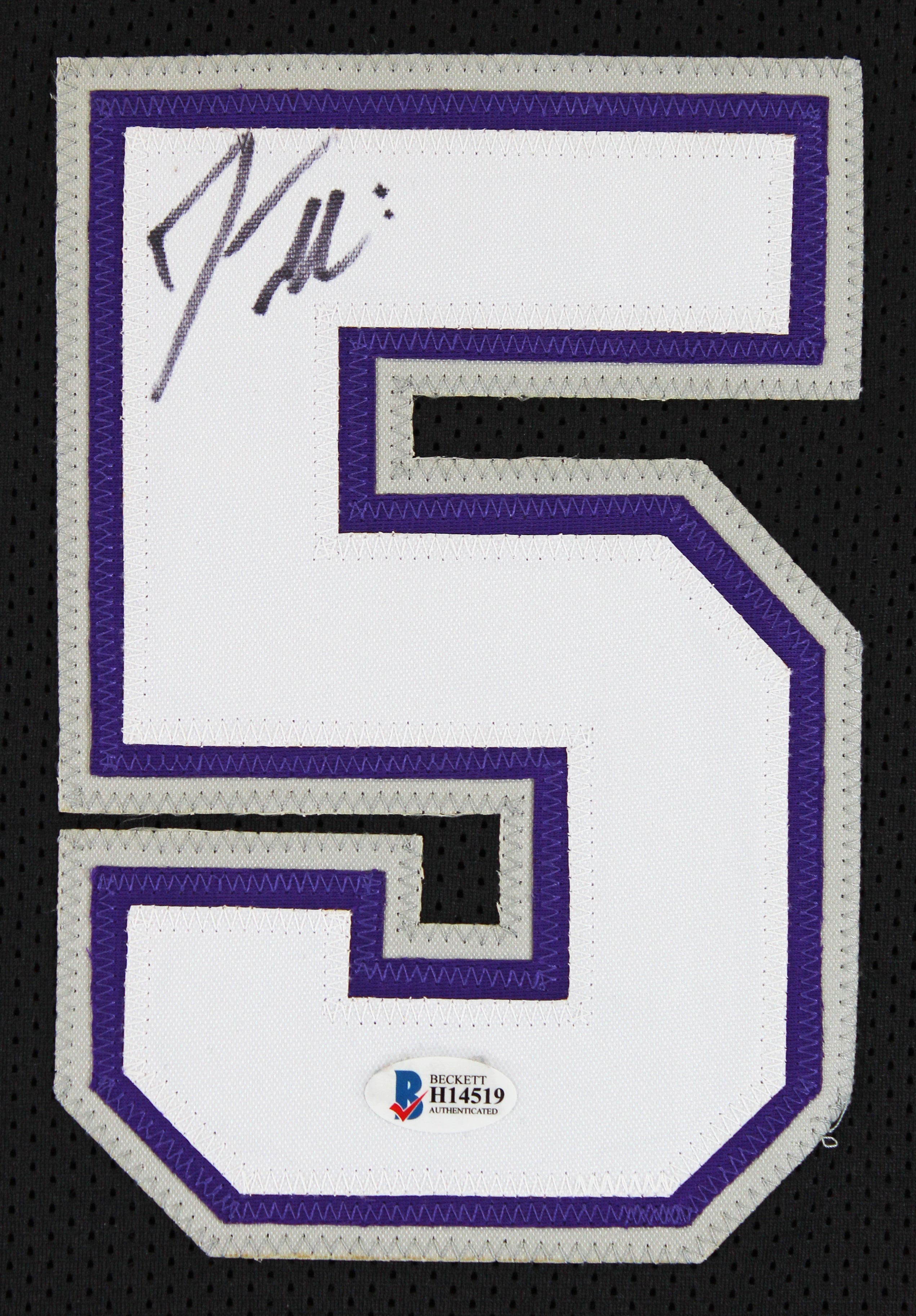 Jason Williams Authentic Signed Black Pro Style Jersey Autographed BAS Witnessed