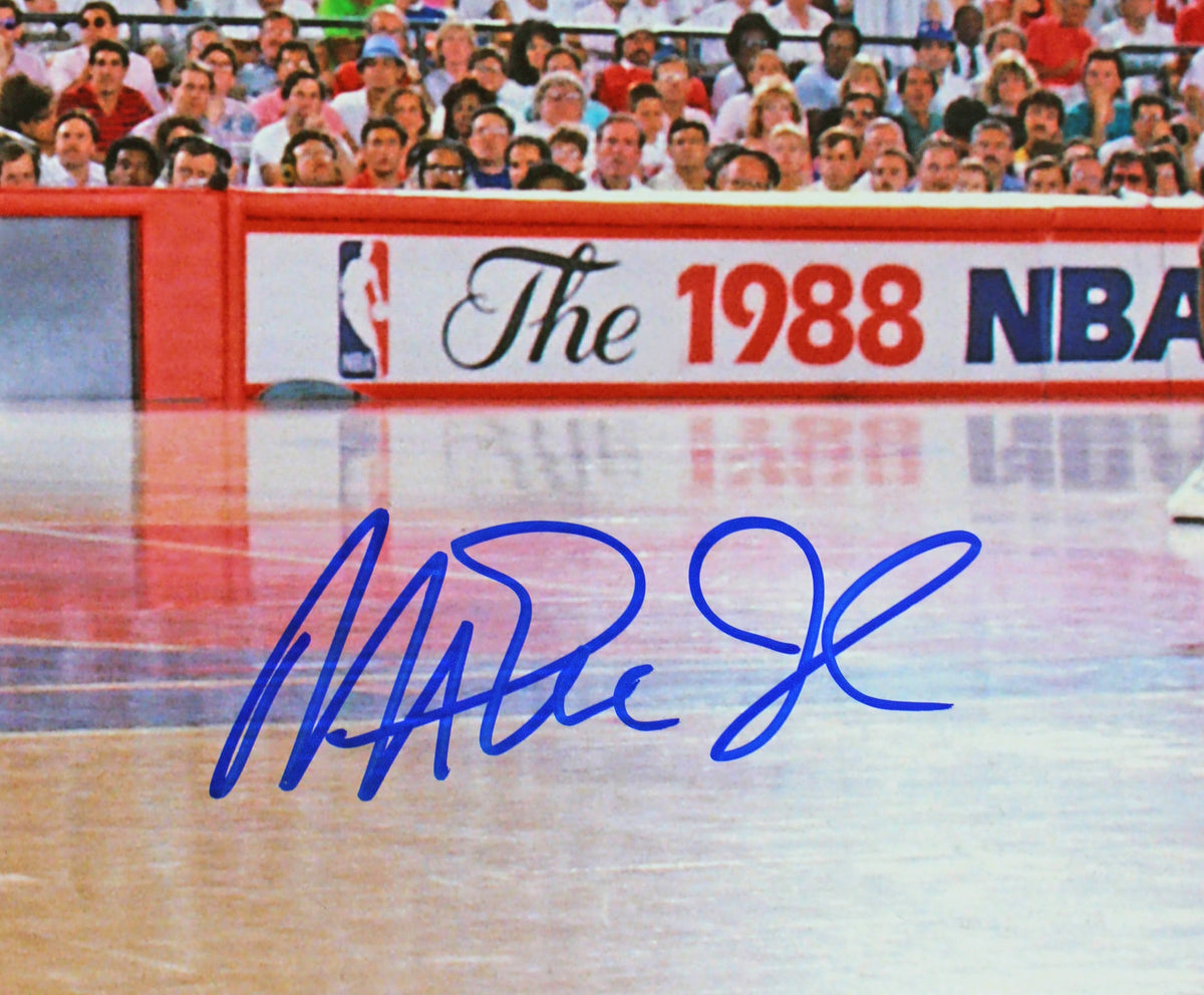 Lakers Magic Johnson Authentic Signed 16x20 1988 Finals Photo BAS Witnessed