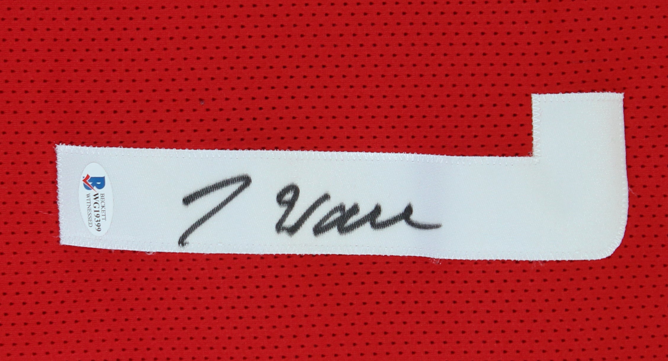 John Wall Authentic Signed Red Pro Style Jersey Autographed BAS Witnessed