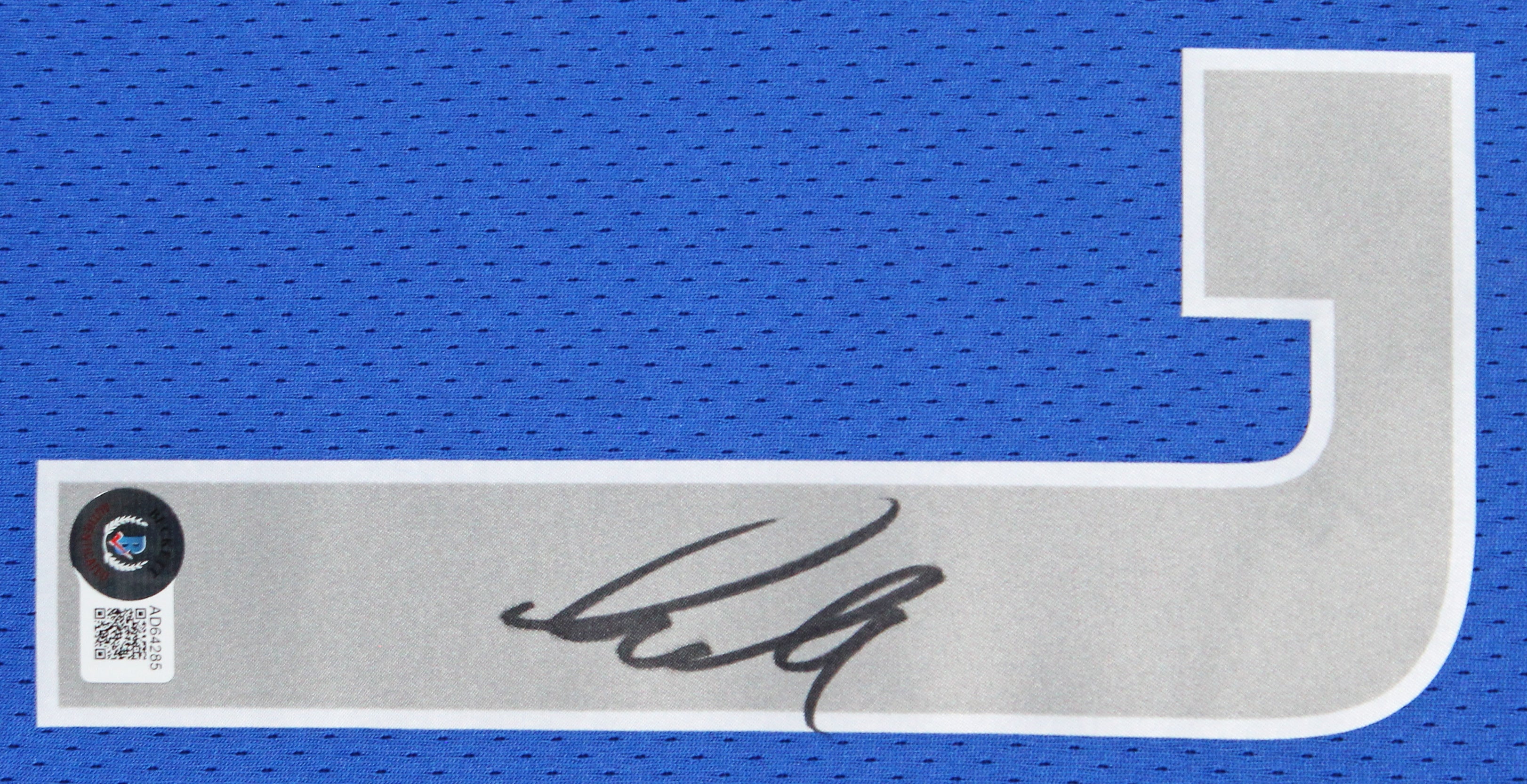 Mavericks Luka Doncic Authentic Signed Blue Nike Framed Jersey BAS #AD64285