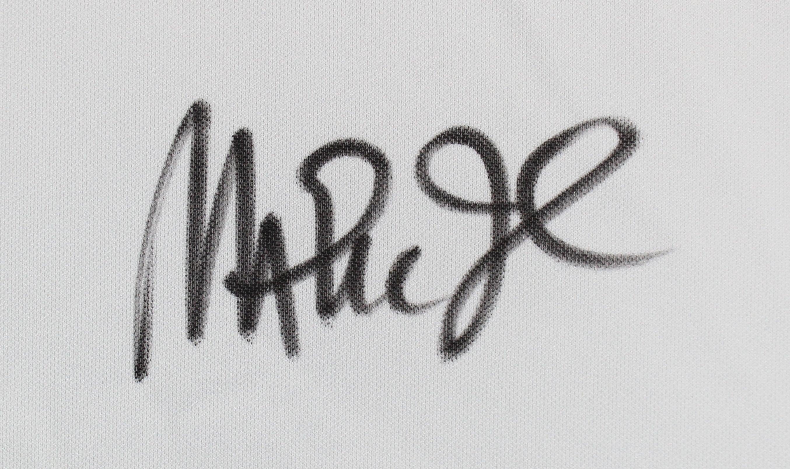 Lakers Magic Johnson Signed White Majestic HWC Warmup Shirt BAS Witness #W205612