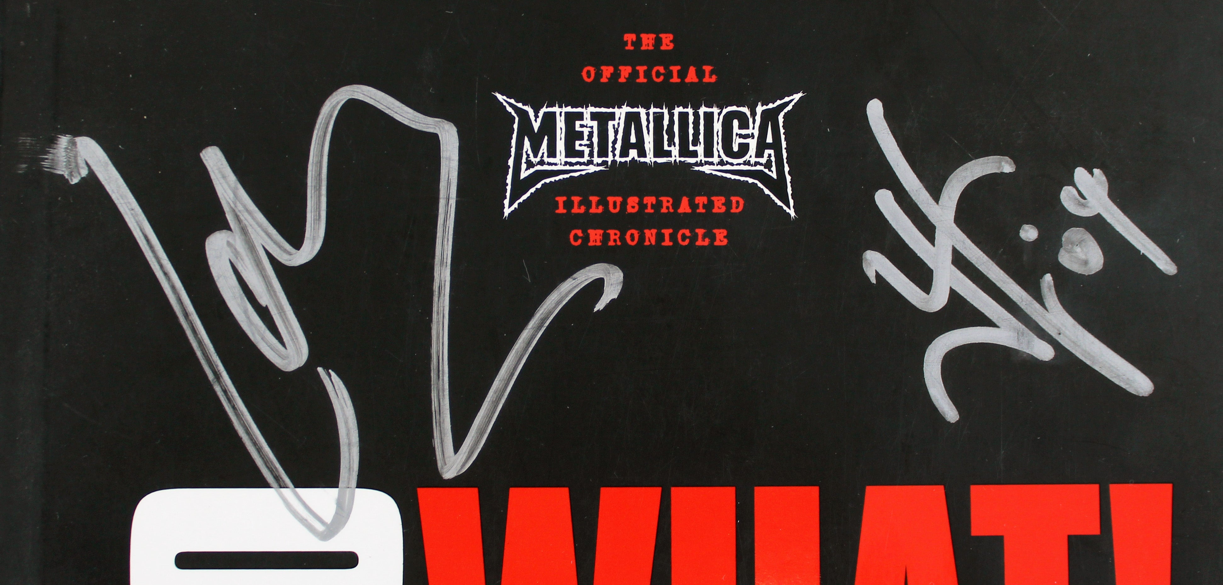 Metallica (4) Hetfield, Ulrich, Hammett & Trujillo Signed So What! Book PSA/DNA