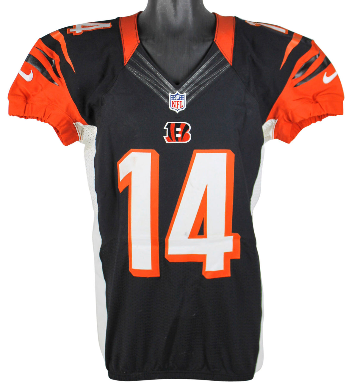 Bengals Andy Dalton Signed 10/14/2012 Game Used Black Nike Jersey PSA #N91089