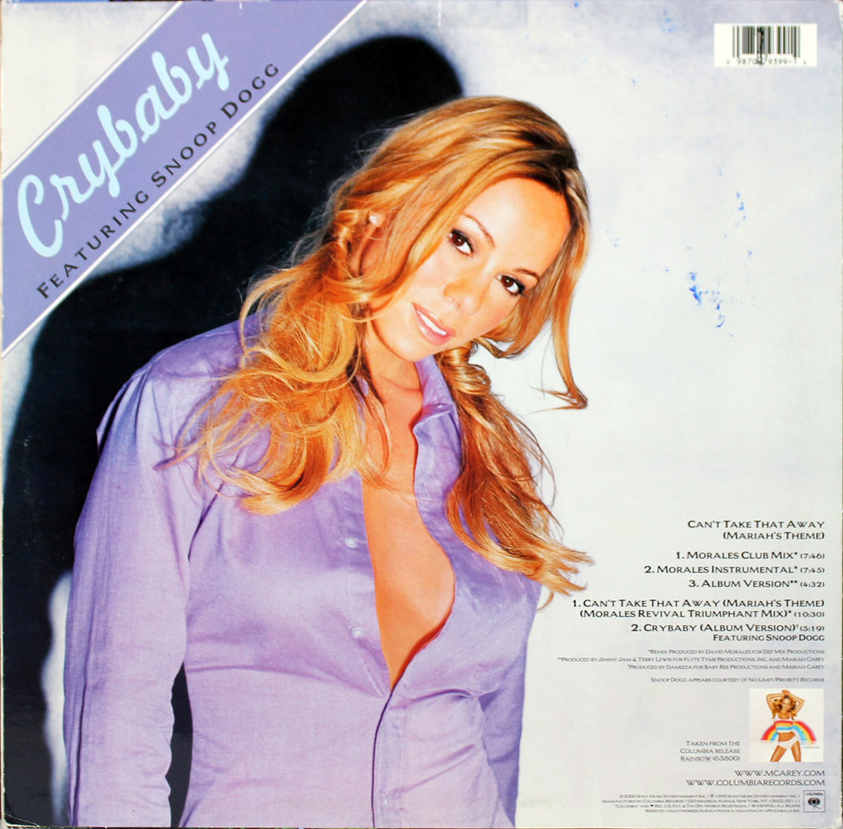 Mariah Carey Signed Mariah's Theme Can't Take That Away Album Cover BAS #C88079