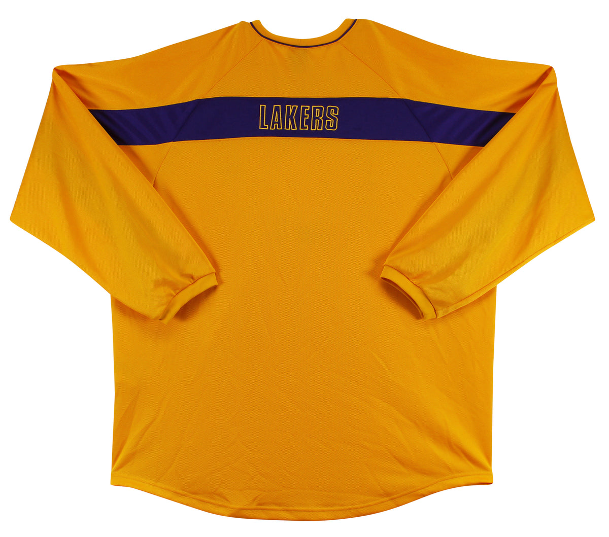 Lakers Magic Johnson Signed Yellow Nike Warmup Shirt BAS Witnessed #W205611