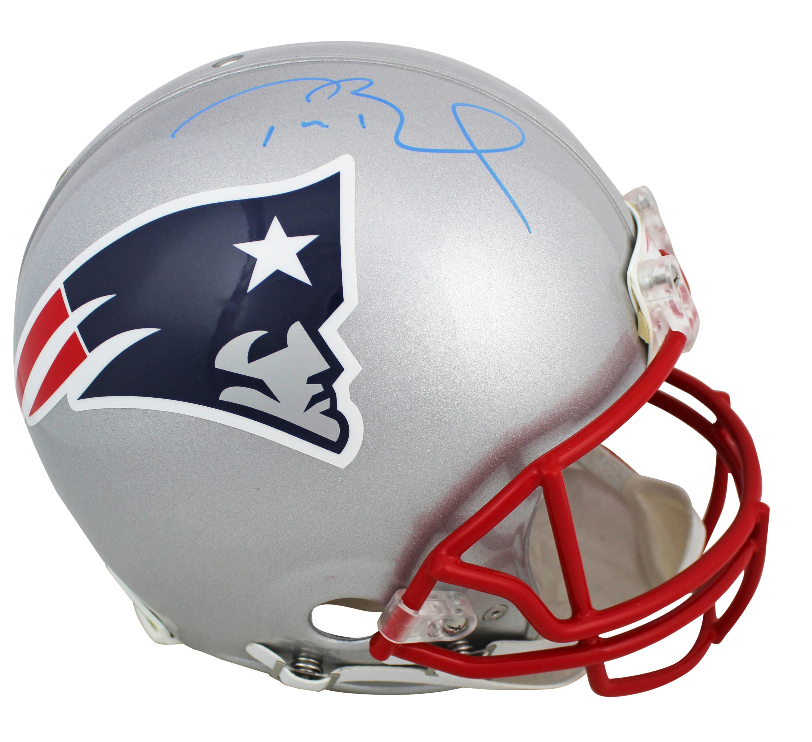 Patriots Tom Brady Authentic Signed Full Size Proline Helmet Tri Star #7845451