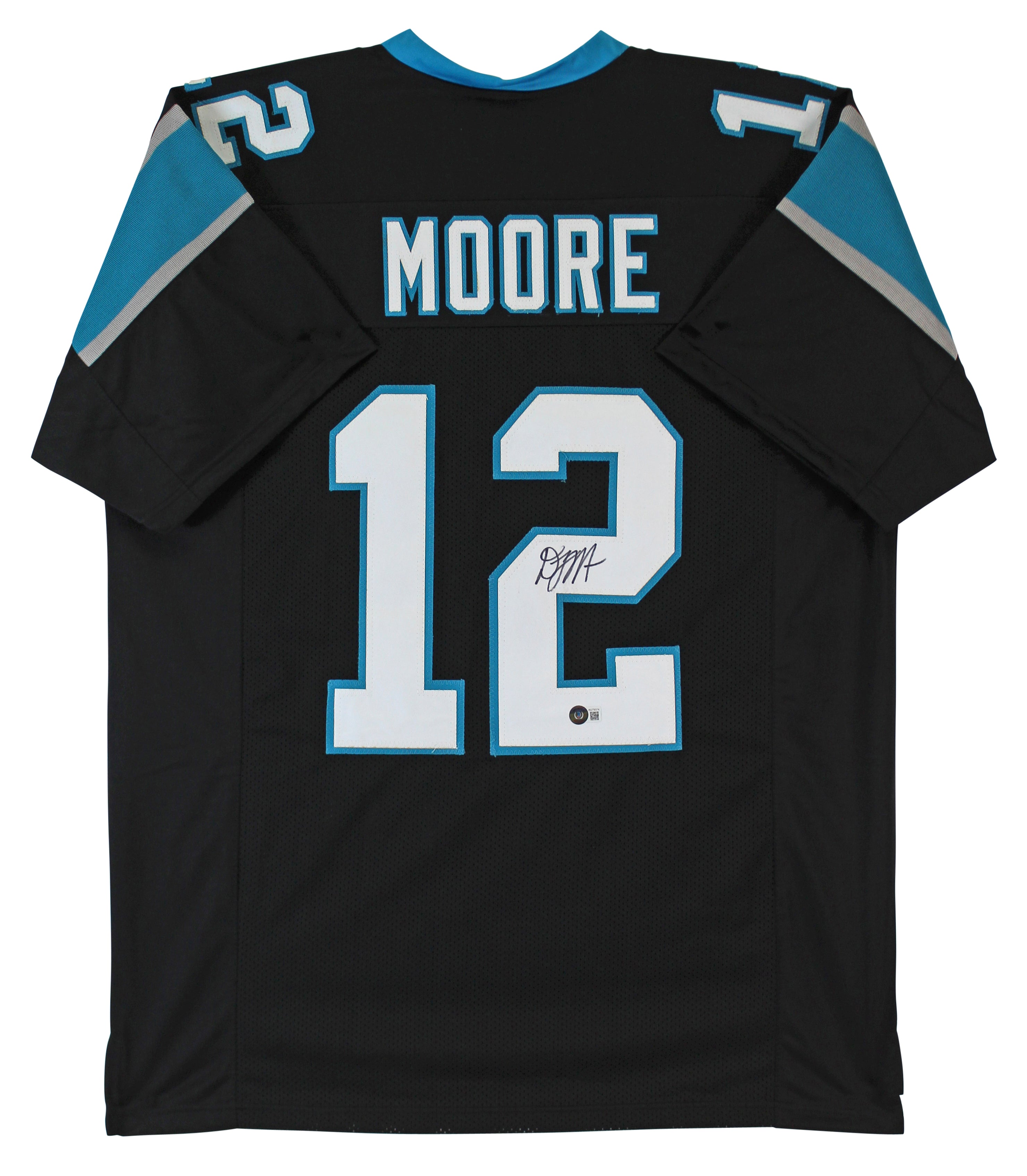 D.J. Moore Authentic Signed Black Pro Style Jersey Autographed JSA Witness