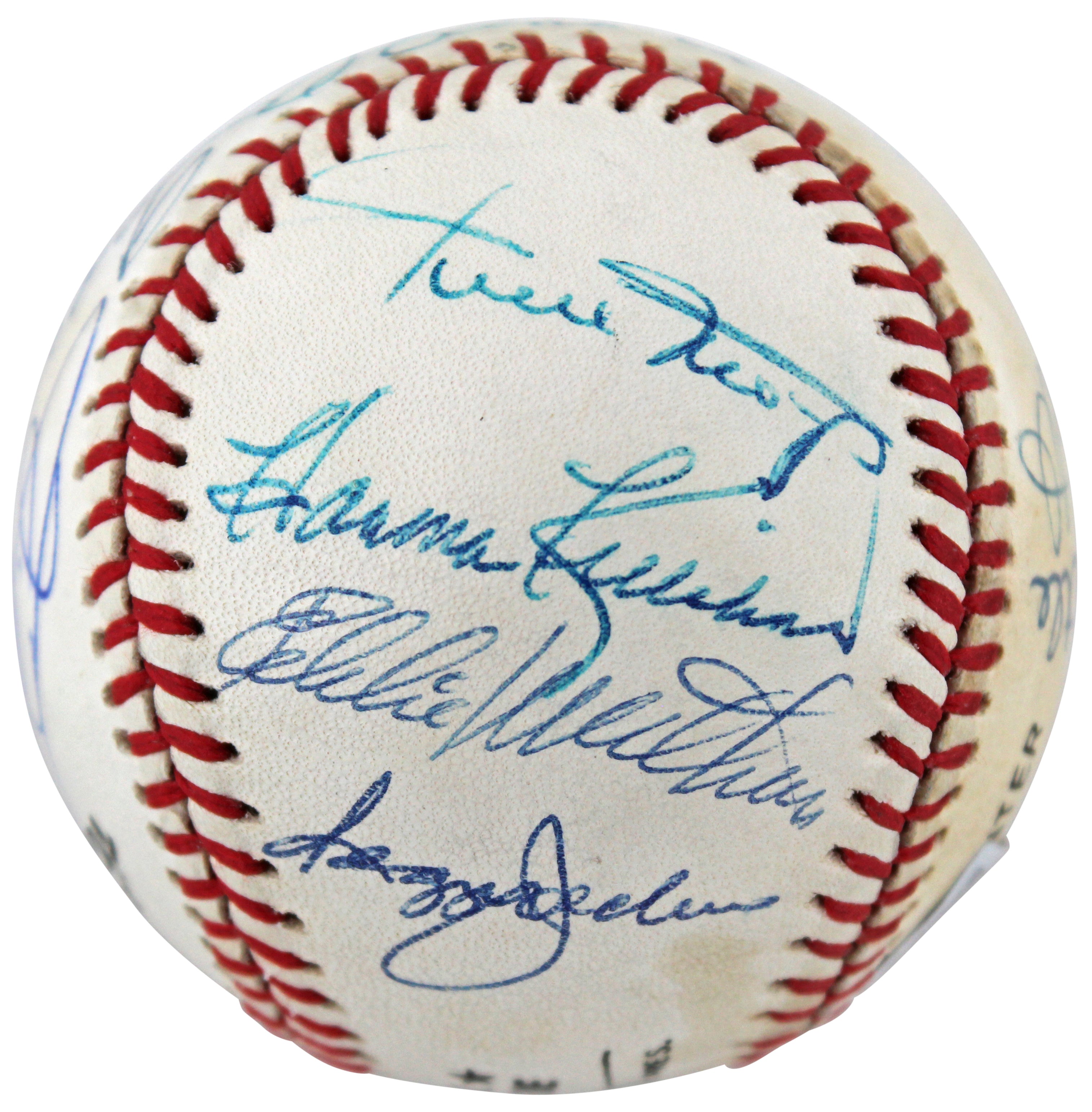 500 HR Club (14) Mantle, Aaron, Mays, Williams Signed Onl Baseball BAS #AC56274
