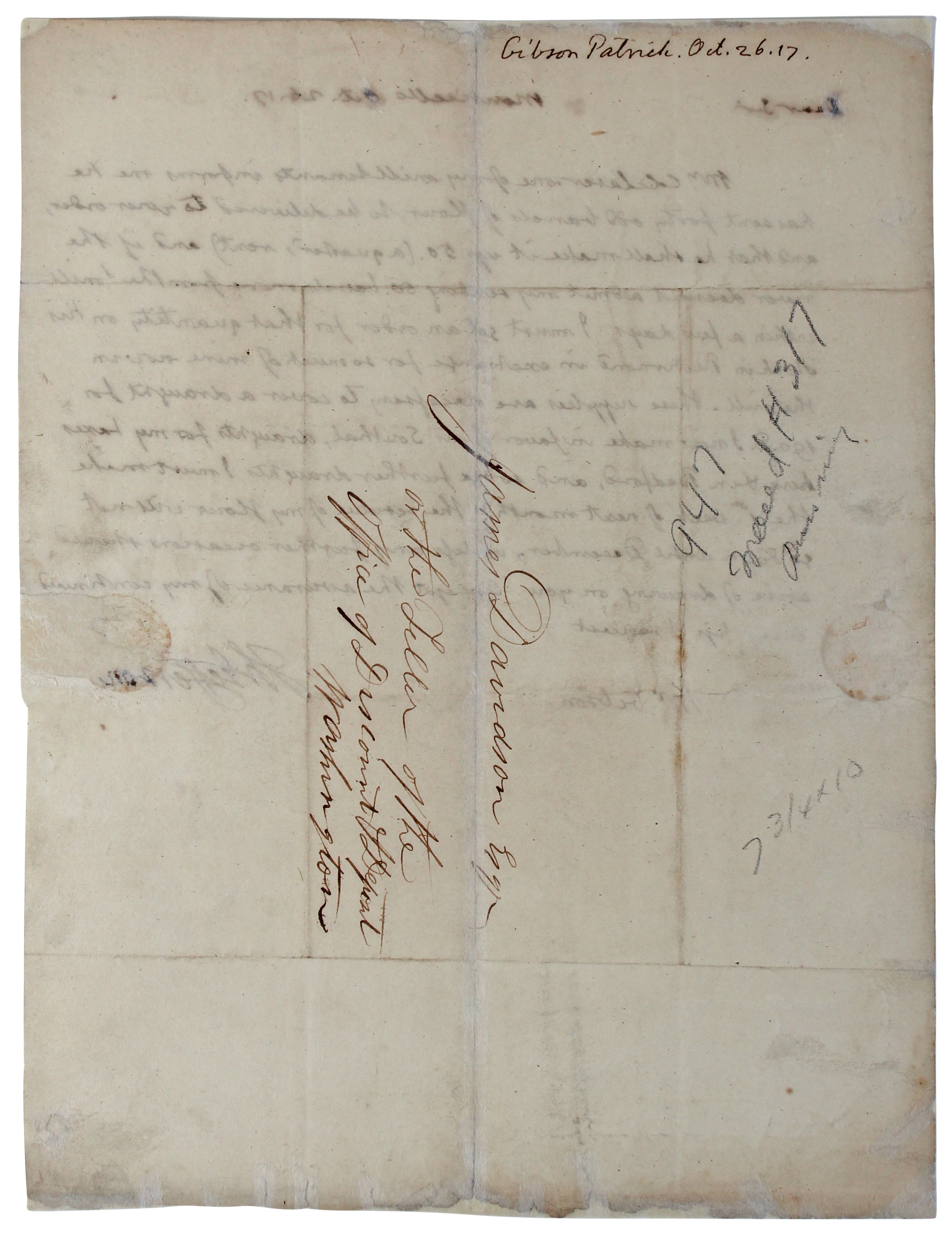 Thomas Jefferson Authentic Signed 7.625x10 Polygraph Letter BAS #AA03517