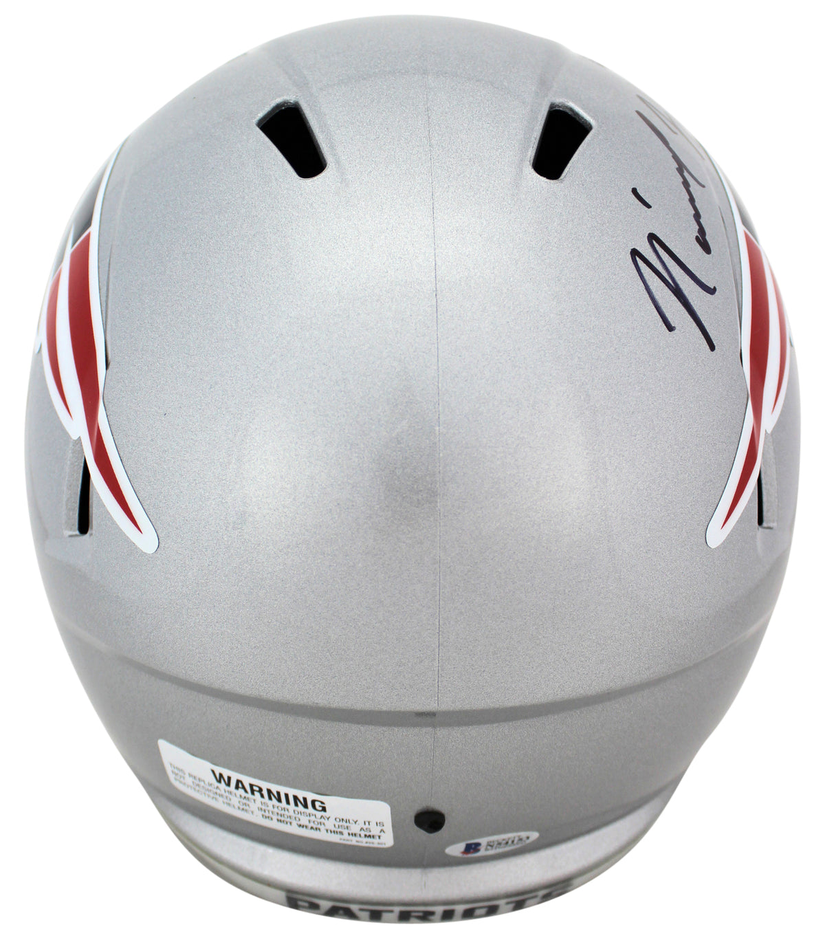 Patriots N'Keal Harry Authentic Signed Full Size Speed Rep Helmet BAS Witnessed