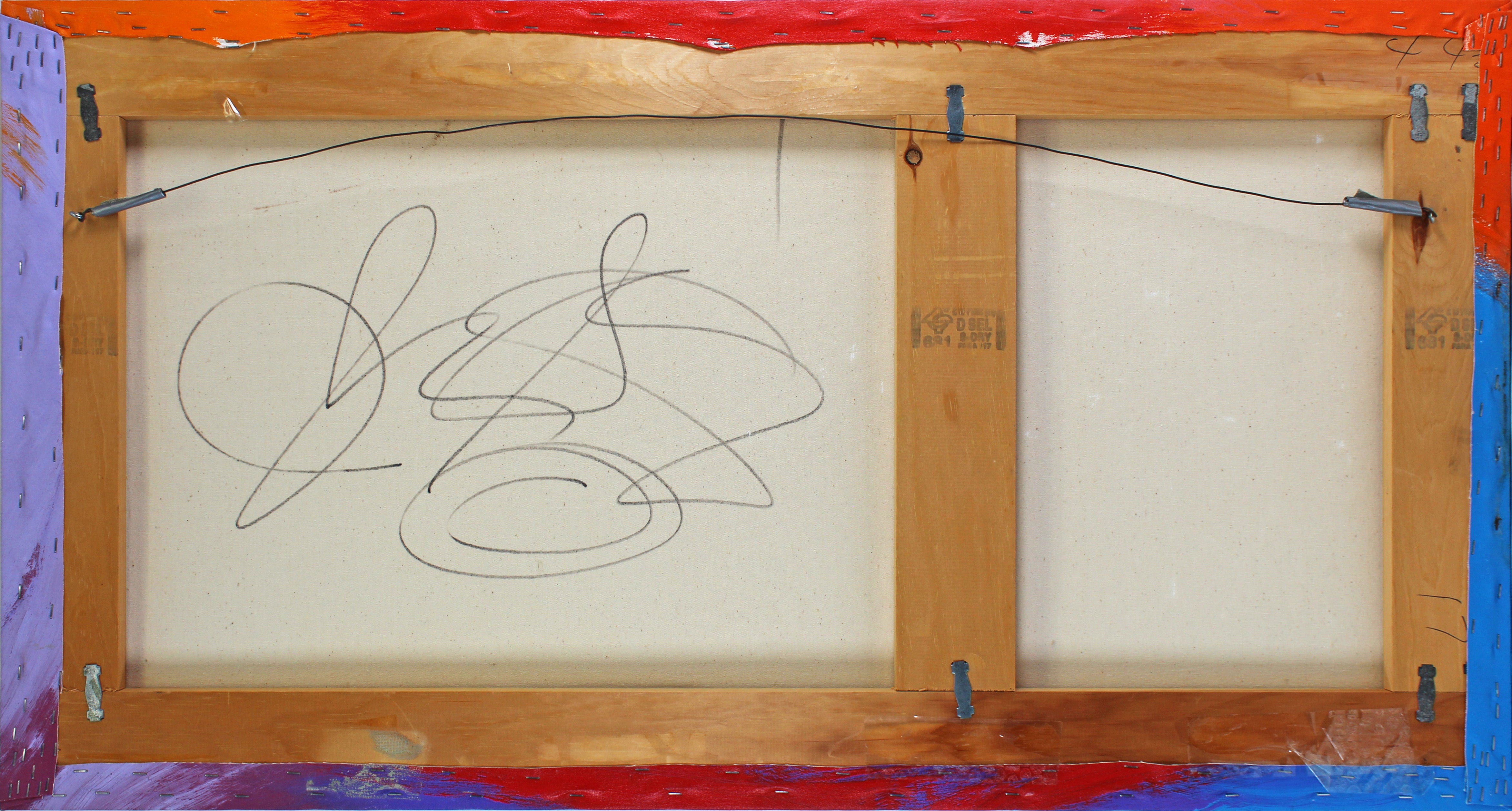 John Stango Authentic Signed 24x44.5 The Beatles Mounted Canvas BAS #AB14648