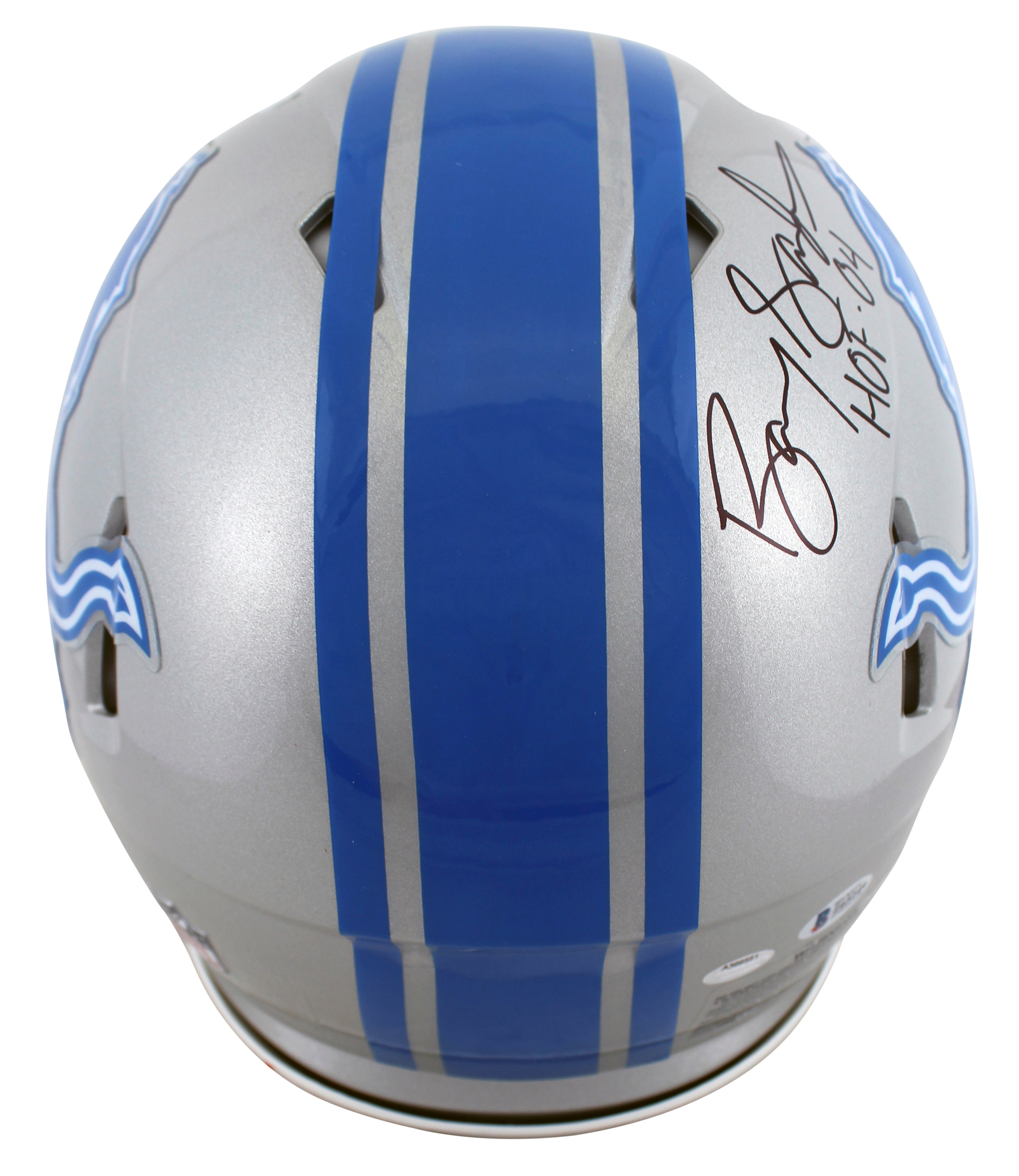 Lions Barry Sanders "2x Insc" Signed Full Size Speed Proline Helmet BAS