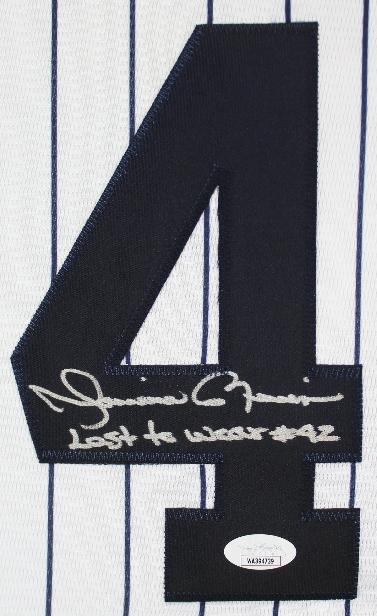 Yankees Mariano Rivera "Last To Wear #42" Signed White Nike Jersey JSA Witness