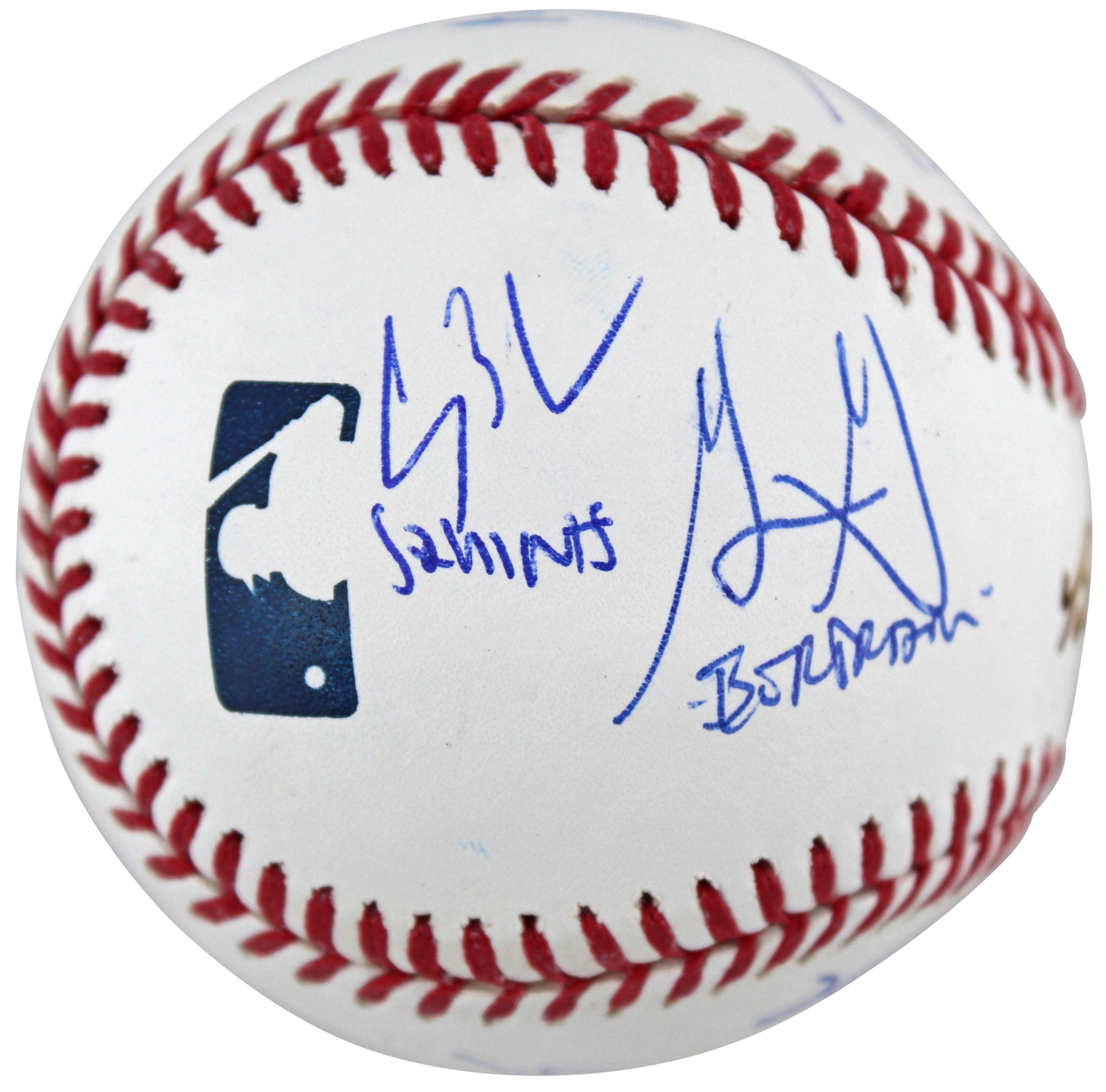 Sandlot (8) Guiry, Leopardi, Renna, +5 Signed Babe Ruth Baseball w Character BAS