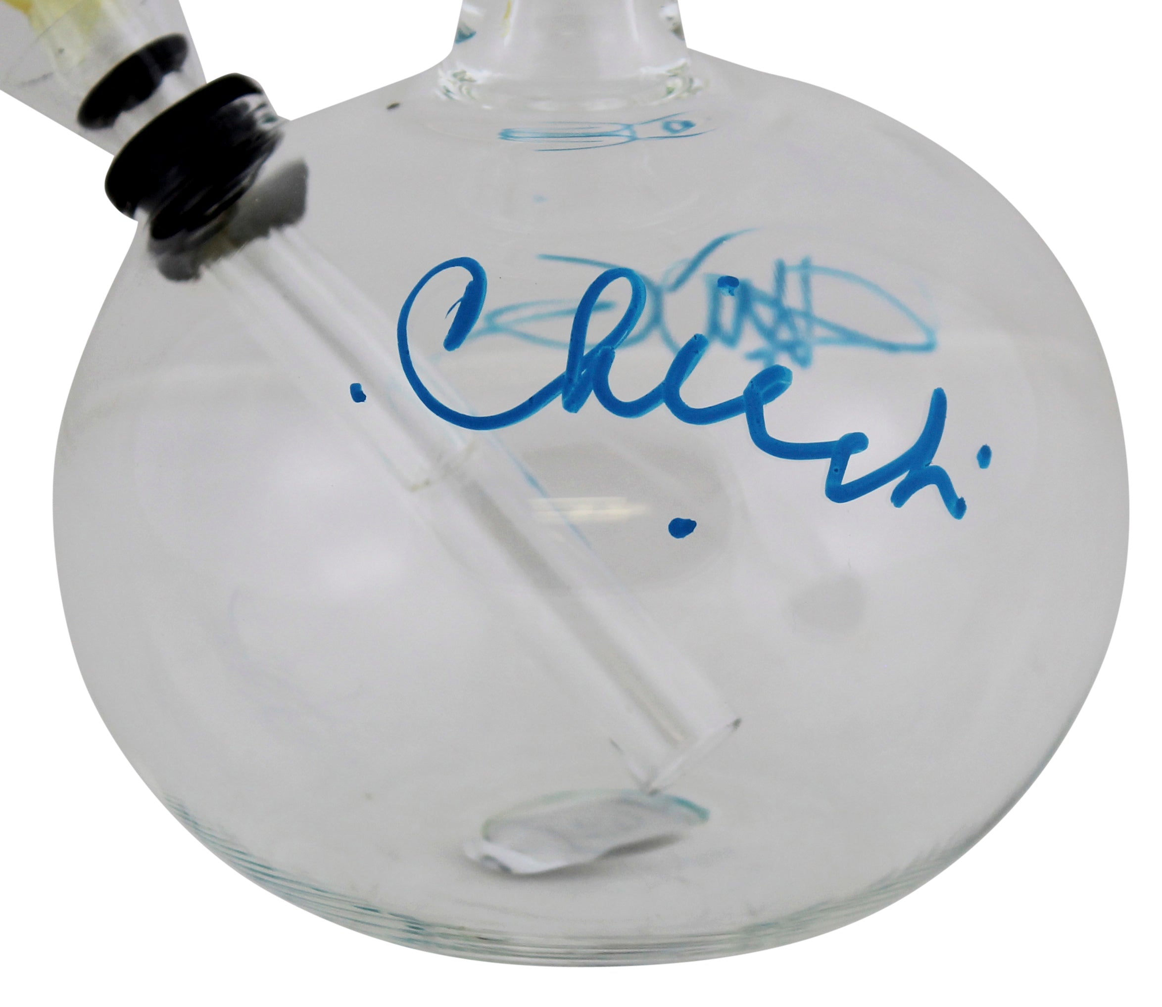 Cheech Marin & Tommy Chong Up in Smoke Signed Glass Water Pipe BAS Wit #WZ12097