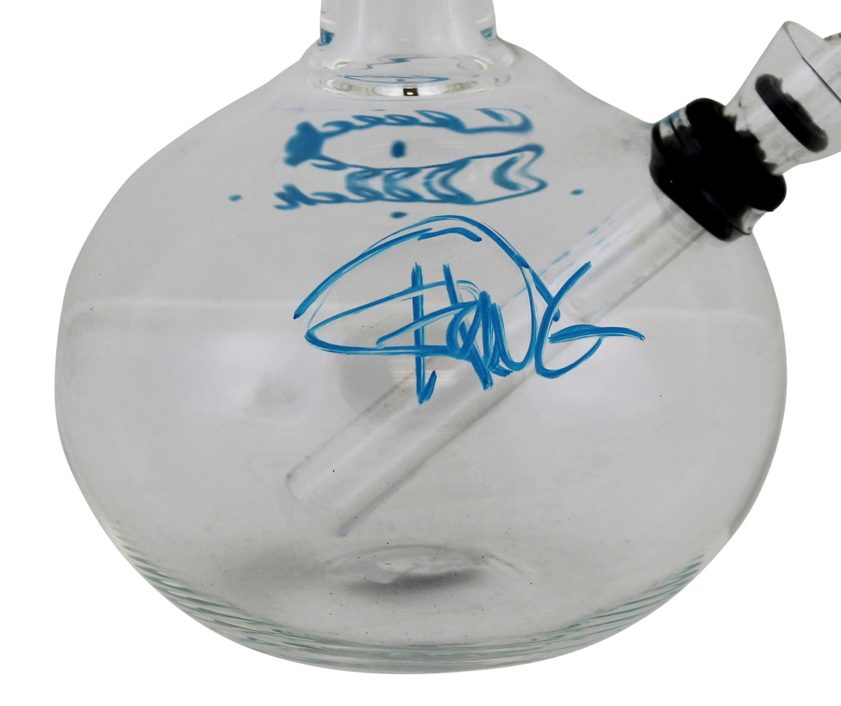 Cheech Marin & Tommy Chong Up in Smoke Signed Glass Water Pipe BAS Wit #WZ12100