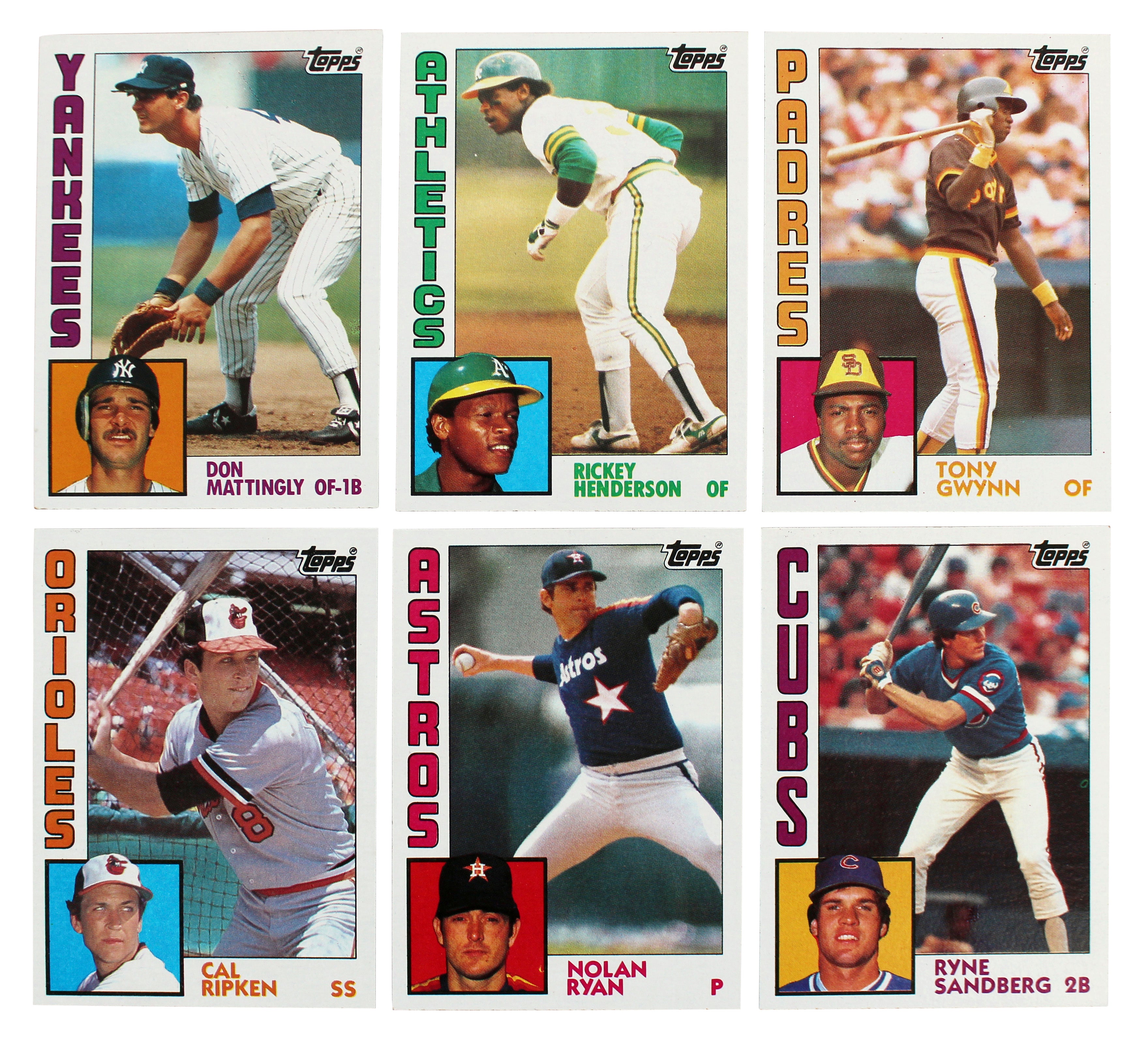 1984 Topps Set w/ 1984 Topps Traded Complete Trading Card Set Un-signed