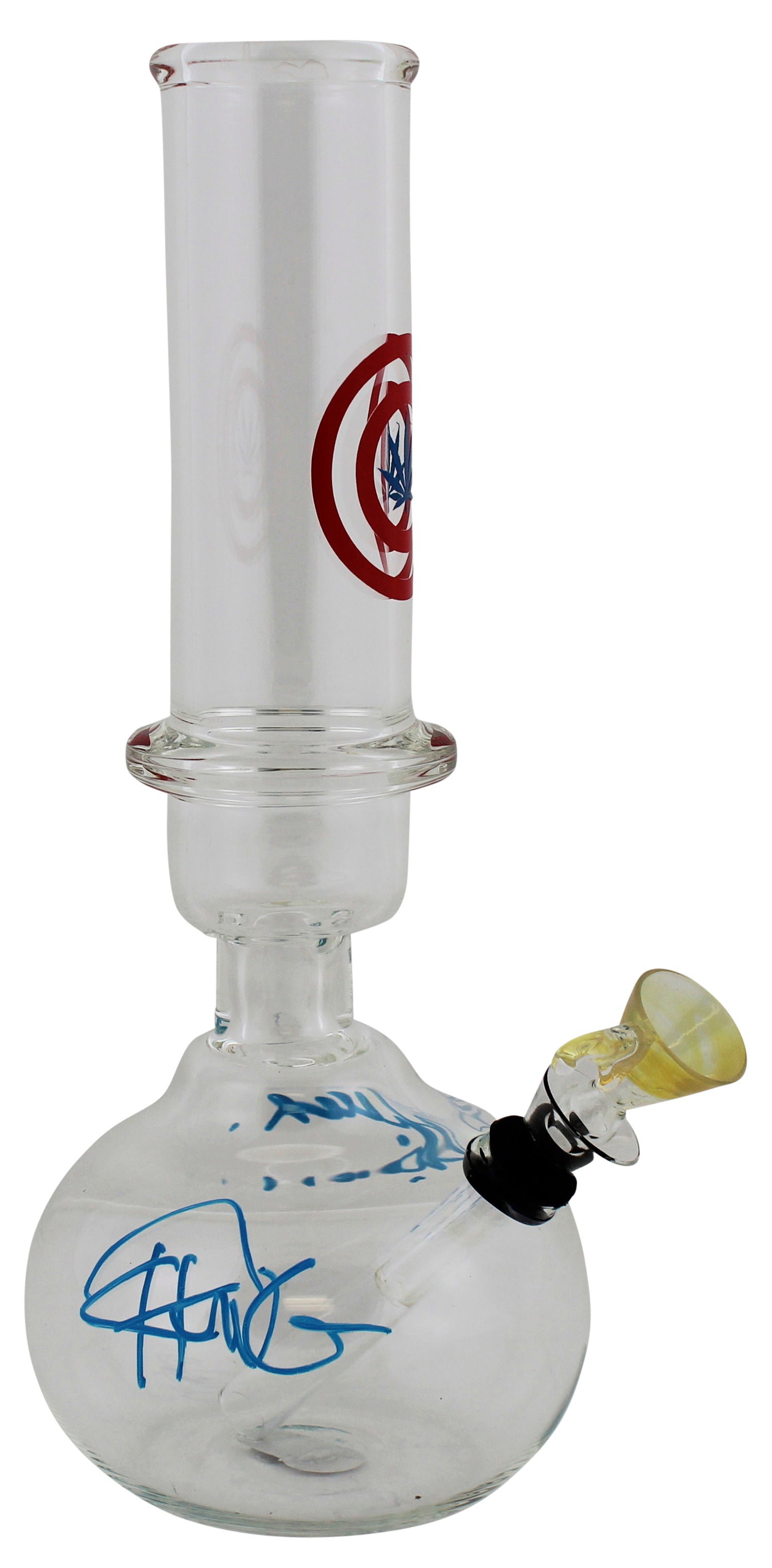 Cheech Marin & Tommy Chong Up in Smoke Signed Glass Water Pipe BAS Wit #WZ12090