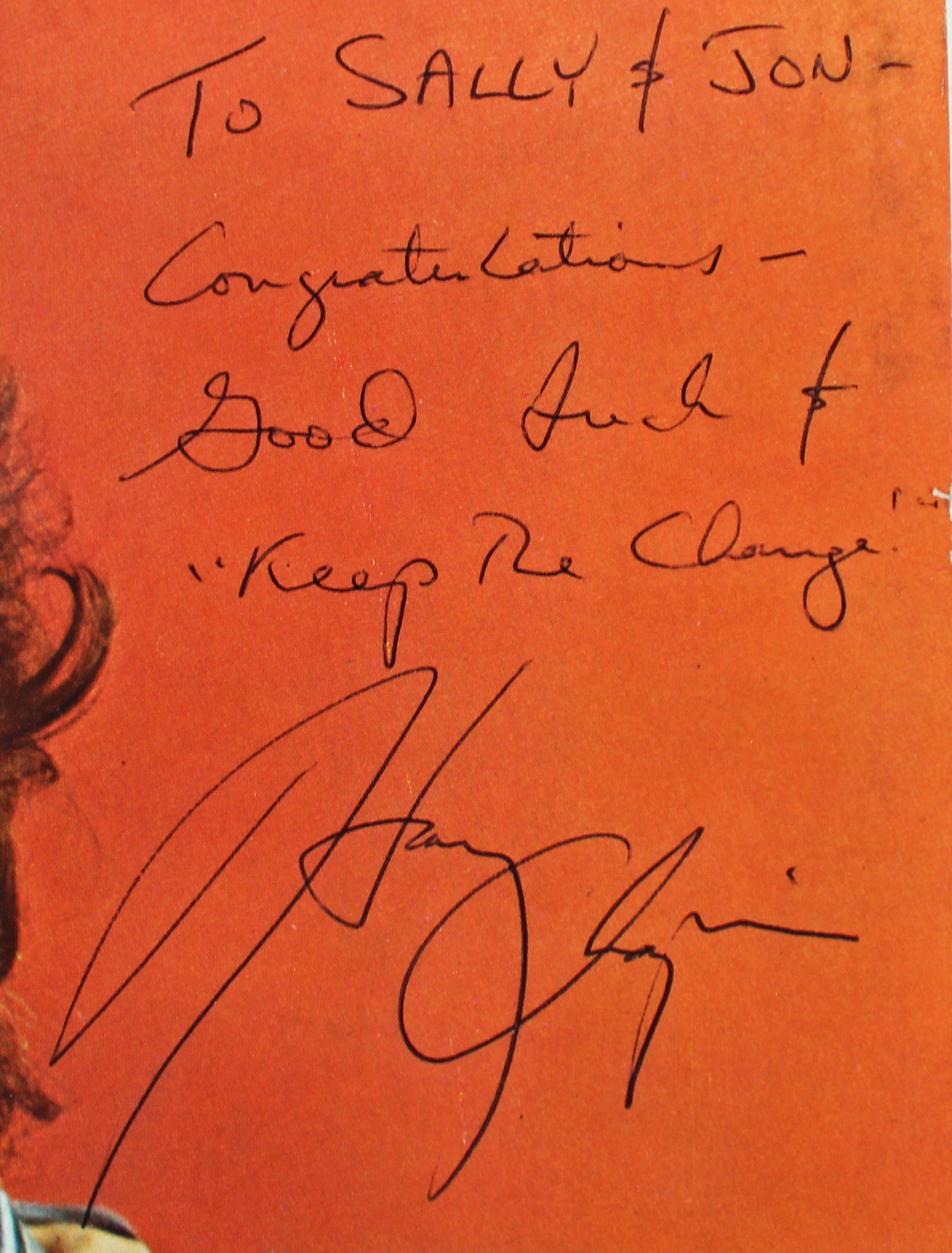 Harry Chapin "Keep The Change" Signed Album Cover W/ Vinyl BAS #BH35970