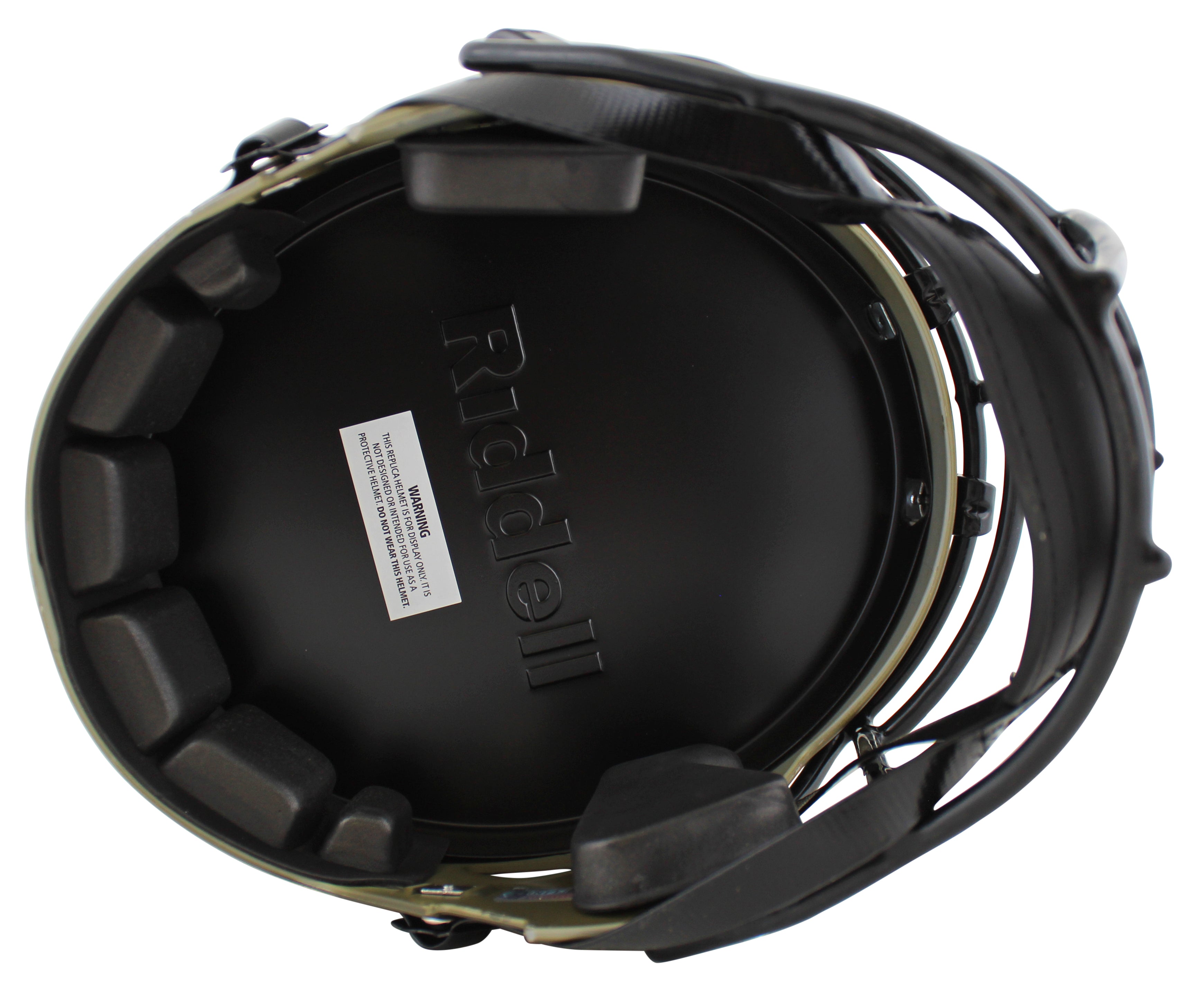 Rams Kurt Warner Signed Salute To Service Full Size Speed Rep Helmet BAS Witness