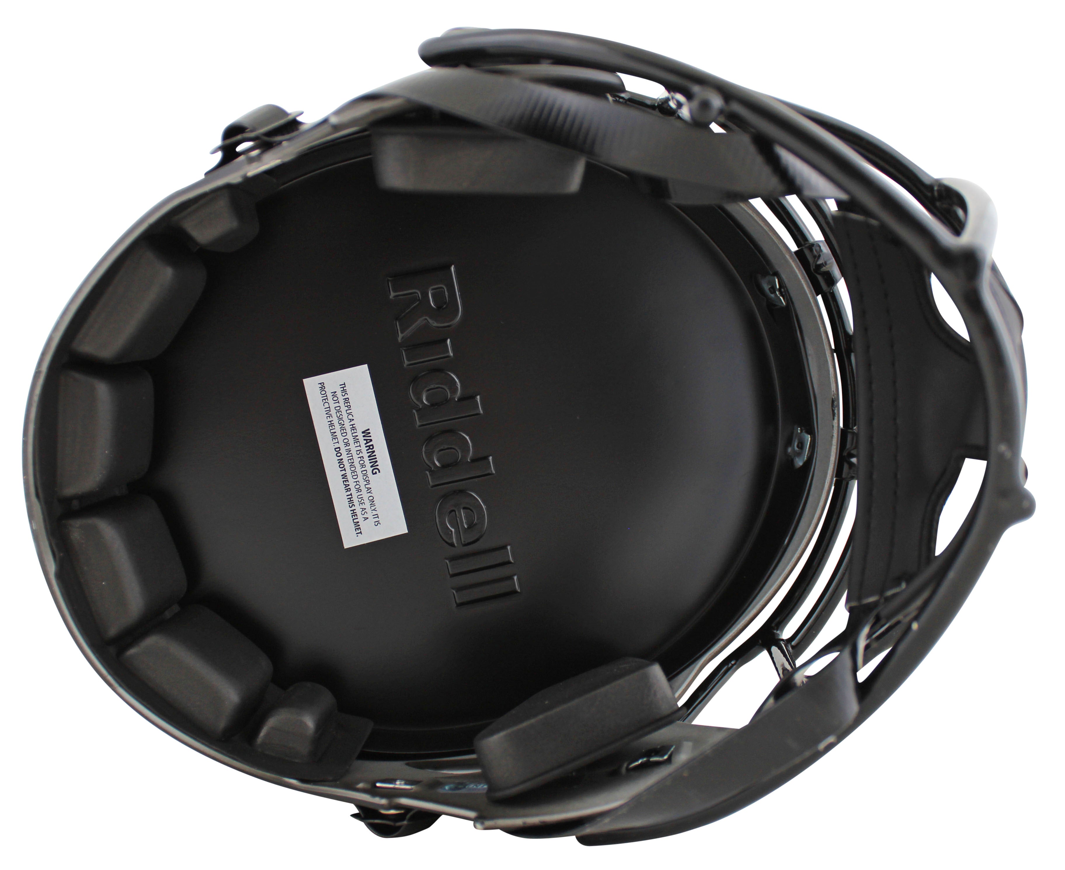 Panthers Luke Kuechly Signed Eclipse F/S Speed Rep Helmet w/ Blue Sig BAS Wit