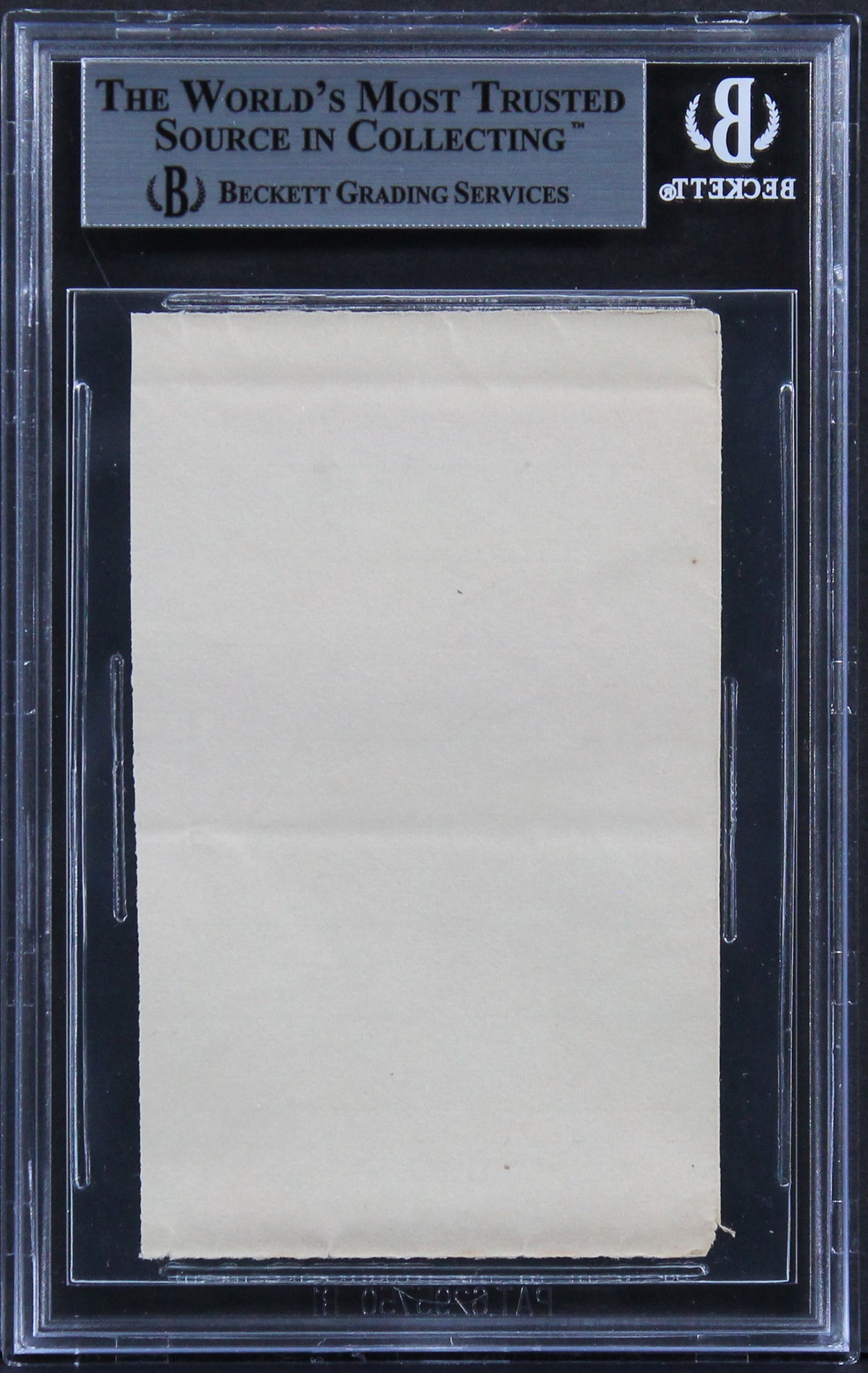 Millard Fillmore "August 1841 Washington D.C." Signed 2.25x3.5 Cut Sig BAS Slab