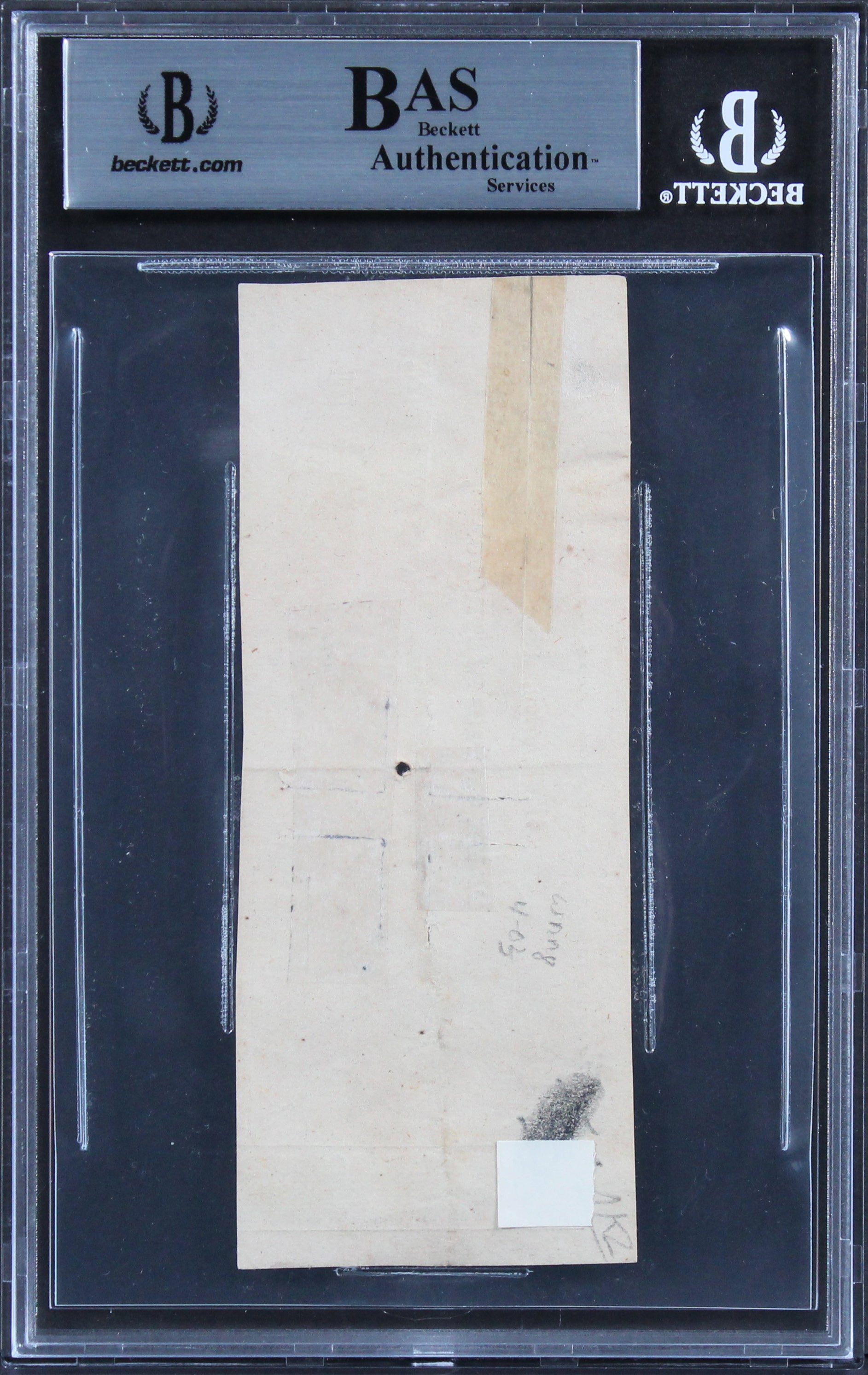 Andrew Jackson Authentic 2x Signed 2x5.5 1835 Check As President BAS Slabbed