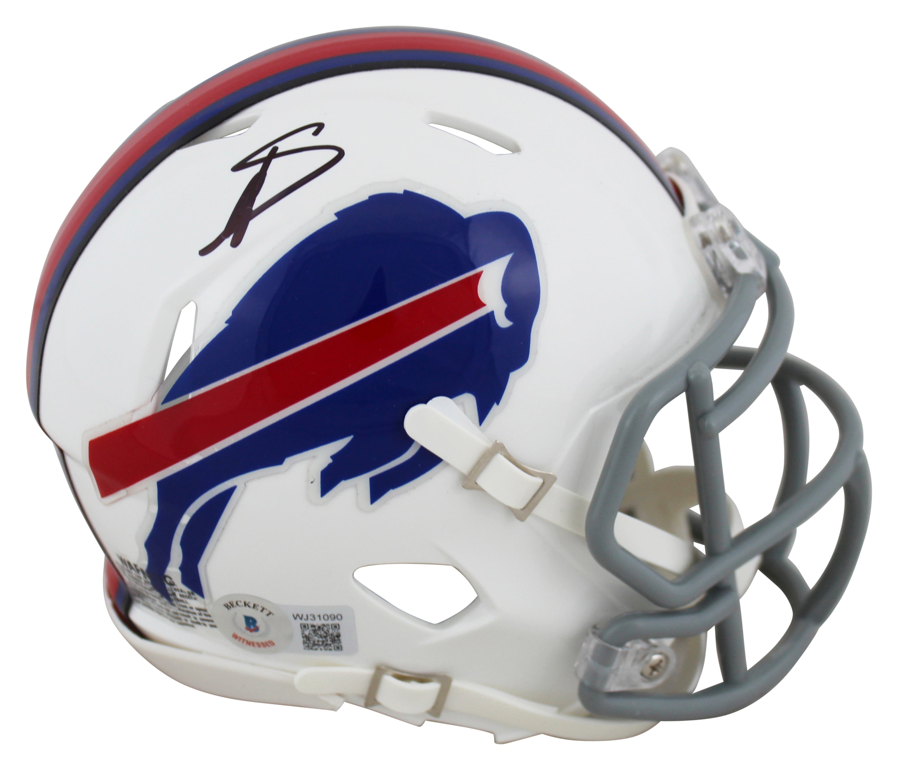 Bills Stefon Diggs Authentic Signed Speed Mini Helmet Autographed BAS