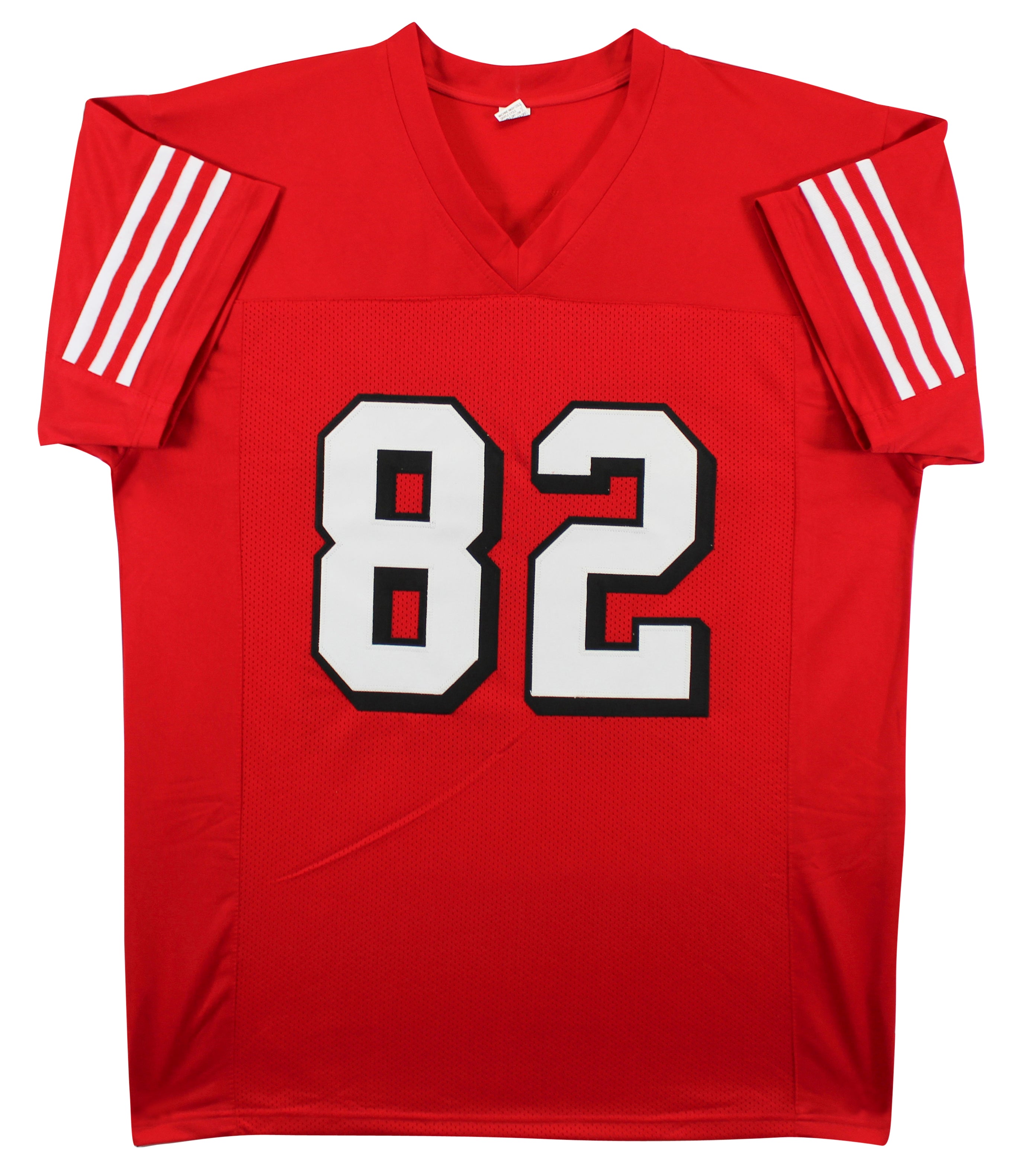 John Taylor Authentic Signed Red Pro Style Jersey w/ Dropshadow BAS Witnessed