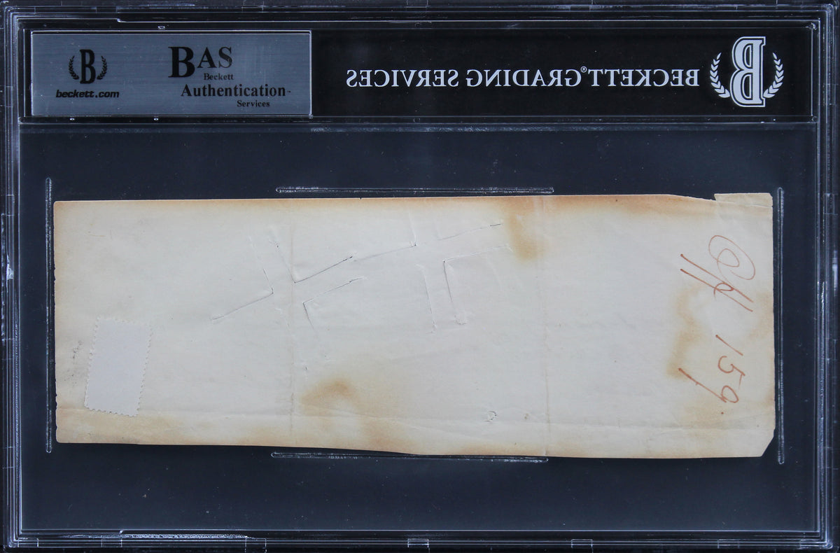 James Monroe Authentic Signed 2.65x7.75 Handwritten 1815 Receipt BAS Slabbed