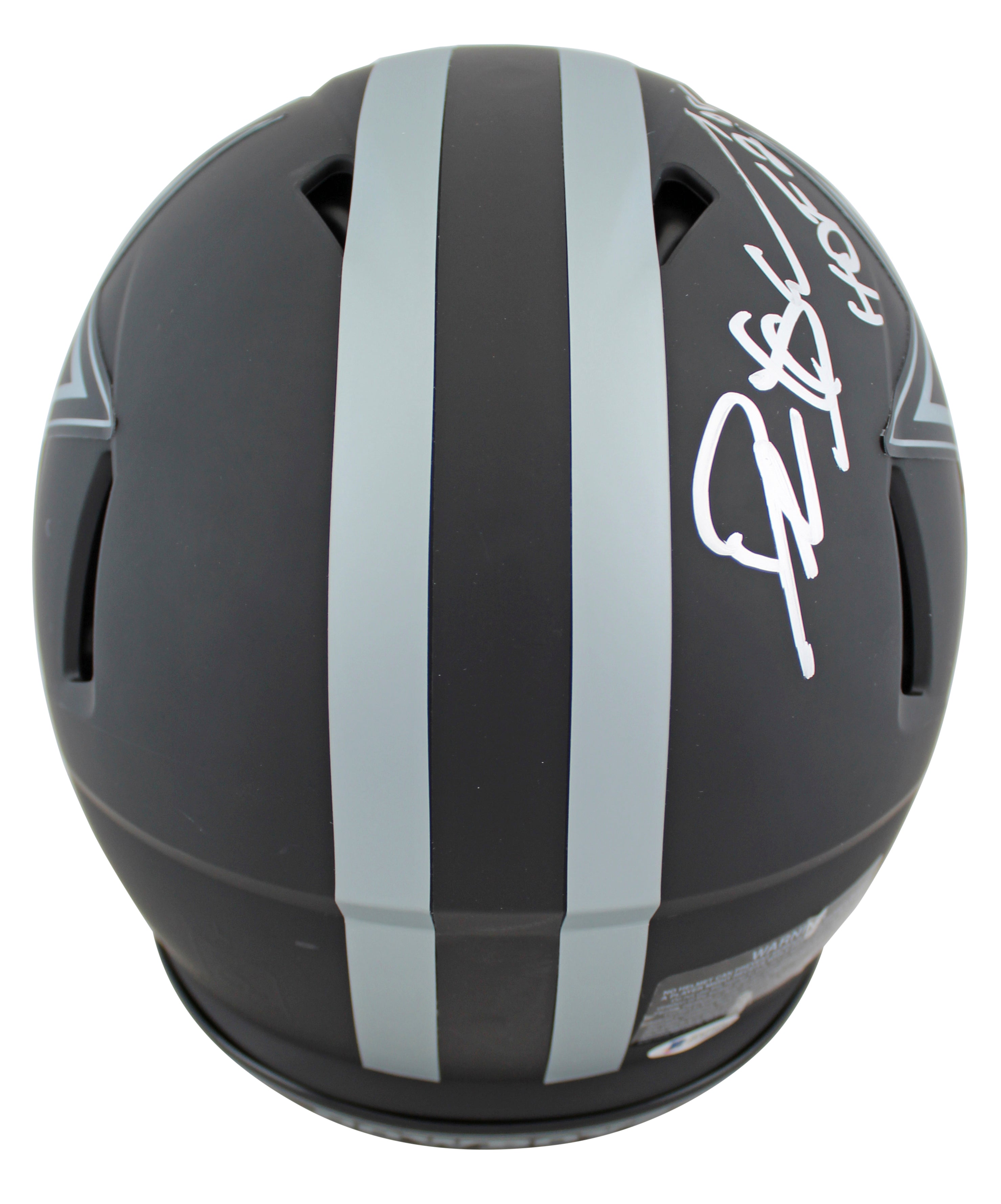 Cowboys Deion Sanders "HOF 201"1 Signed Eclipse F/S Speed Proline Helmet BAS 2