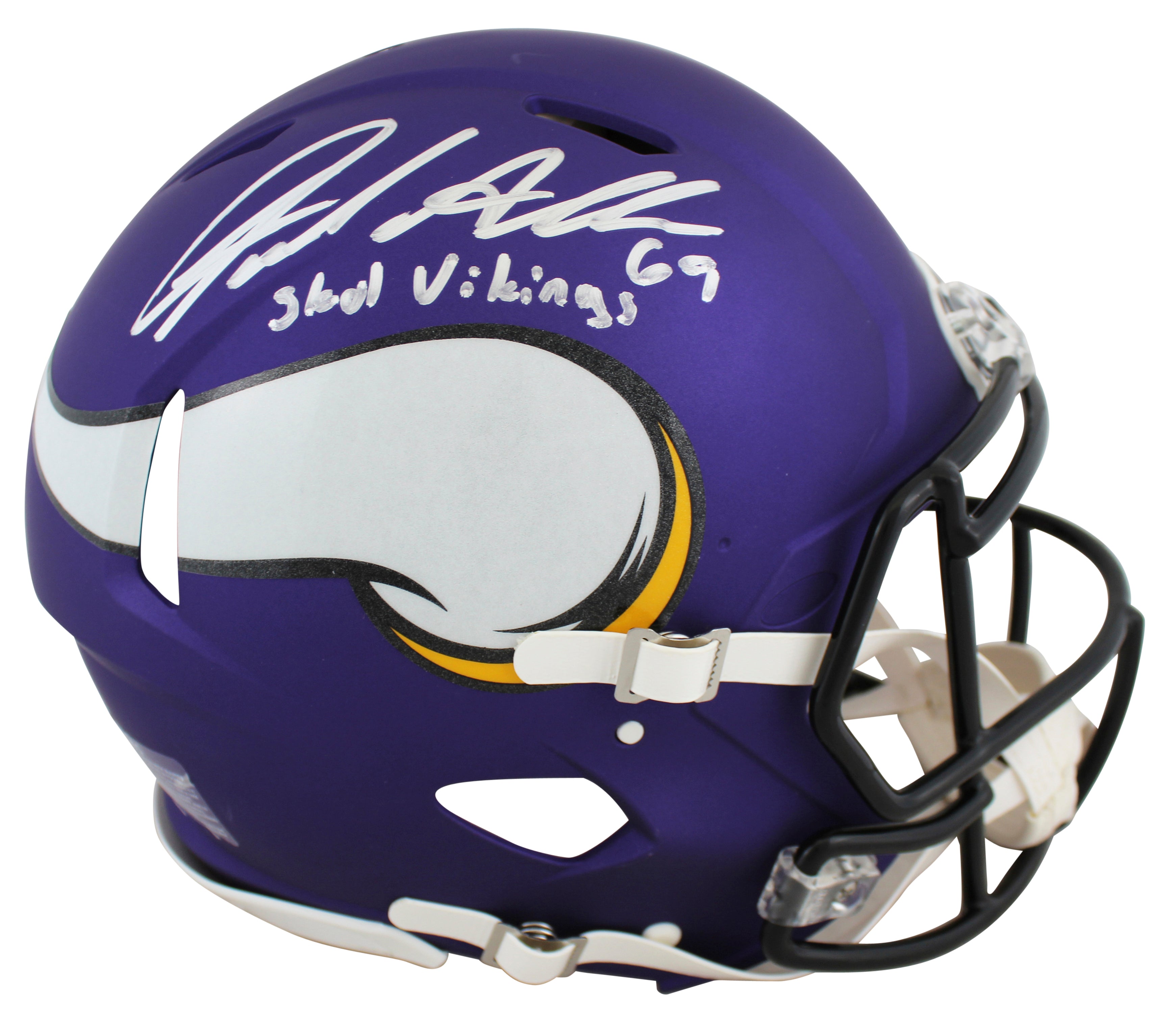Vikings Jared Allen "SKOL Vikings" Signed Full Size Speed Proline Helmet BAS Wit