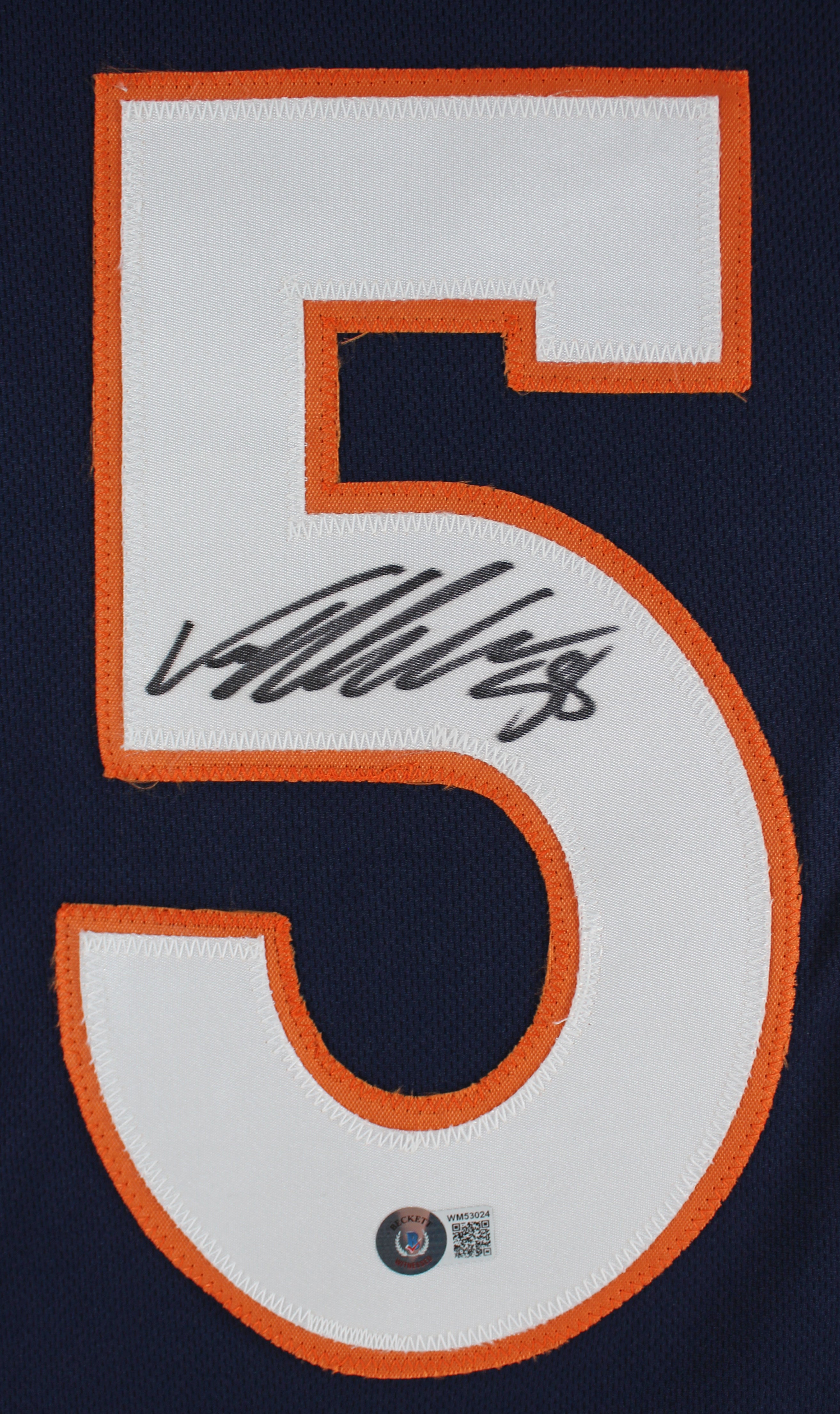 Von Miller Authentic Signed Navy Blue Pro Style Jersey Autographed BAS Witnessed