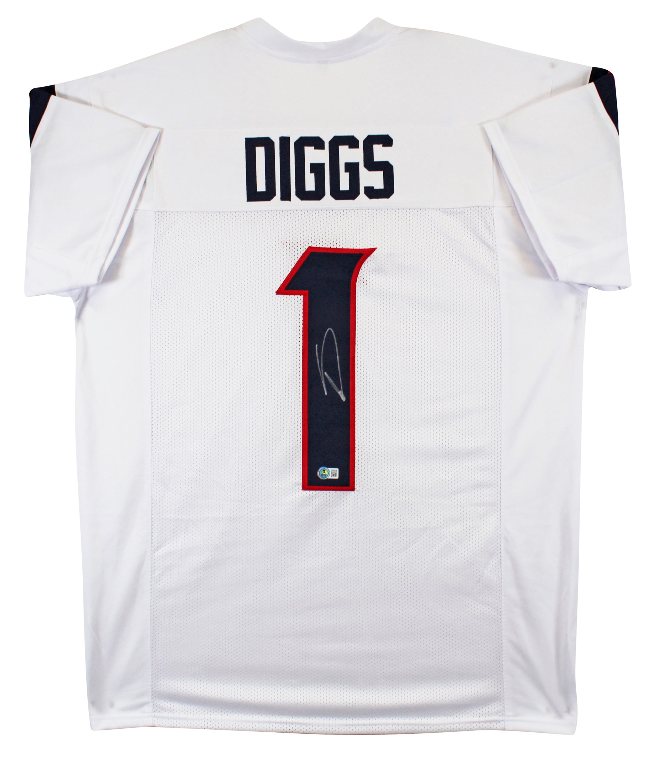Stefon Diggs Authentic Signed White Pro Style Jersey Autographed BAS Witnessed 2